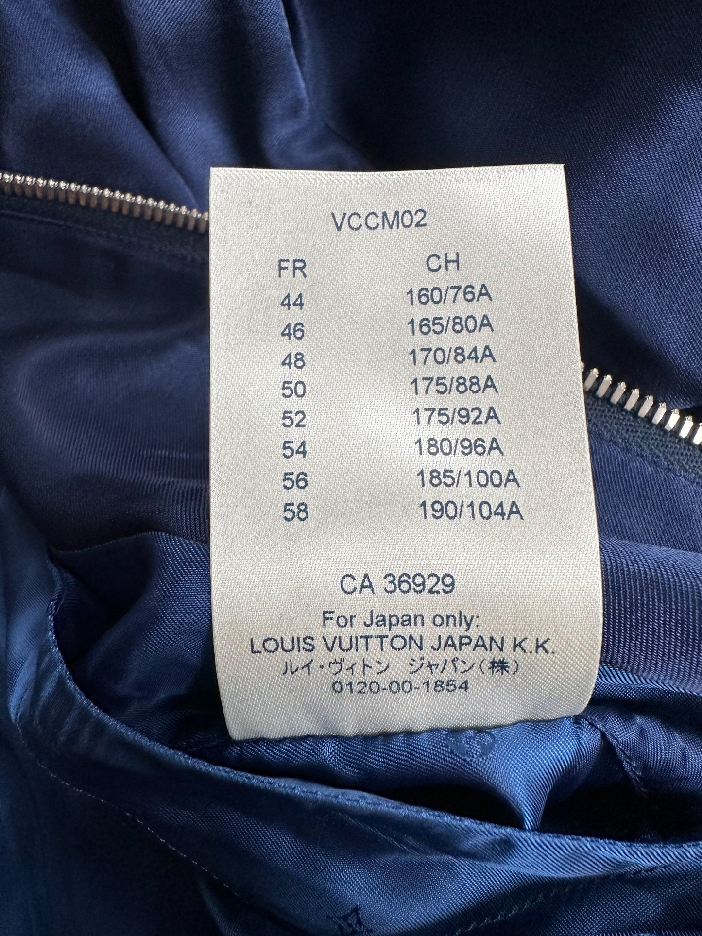 Louis Vuitton Blue & White Embroidered Souvenir Jacket