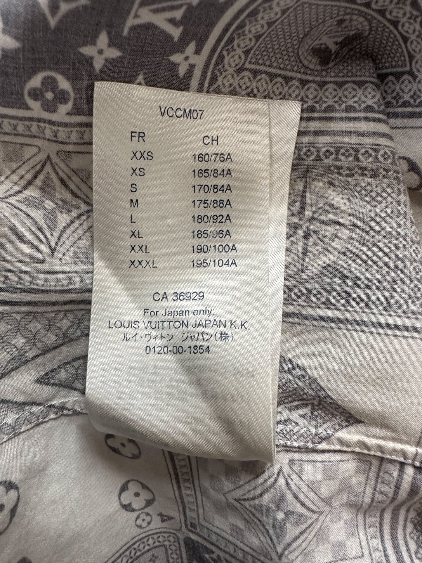 Louis Vuitton Navy & White Cards Button Up Shirt