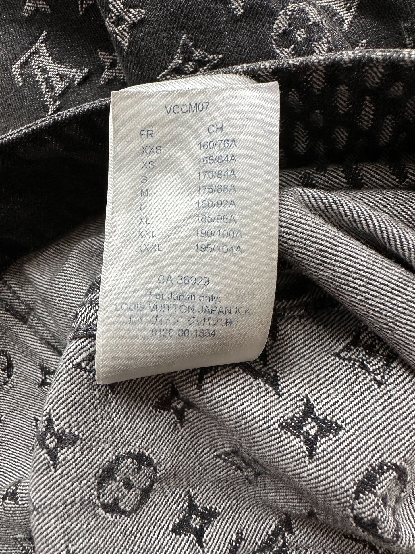 Louis Vuitton Nigo Grey Monogram Denim Jacket