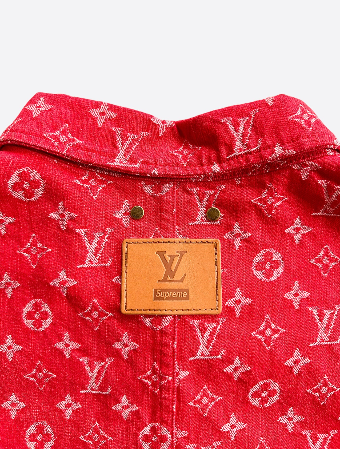 Louis Vuitton Supreme Red Monogram Chore Jacket 1/1