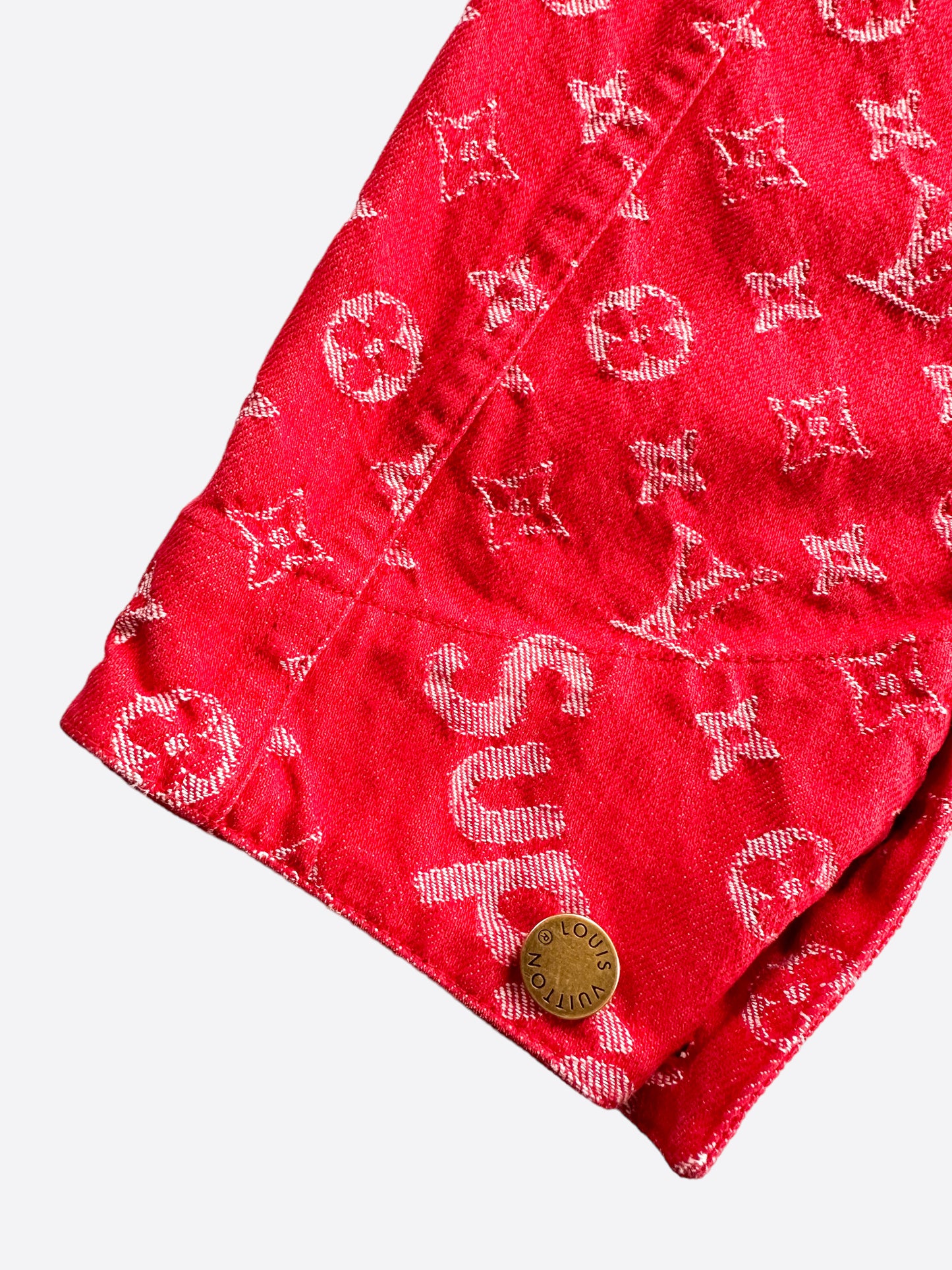 Louis Vuitton Supreme Red Monogram Chore Jacket 1/1