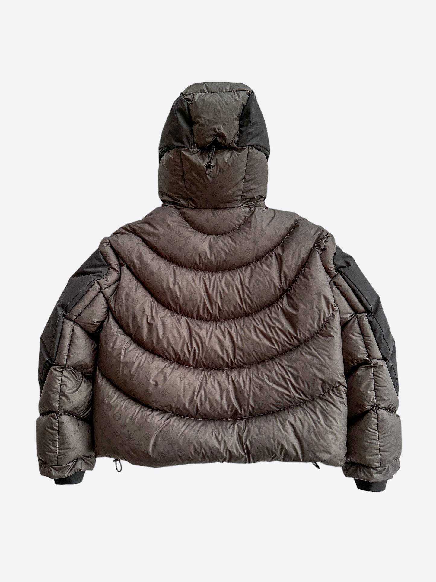 Louis Vuitton Black & Grey 2054 Monogram Heat Reflective Puffer Jacket