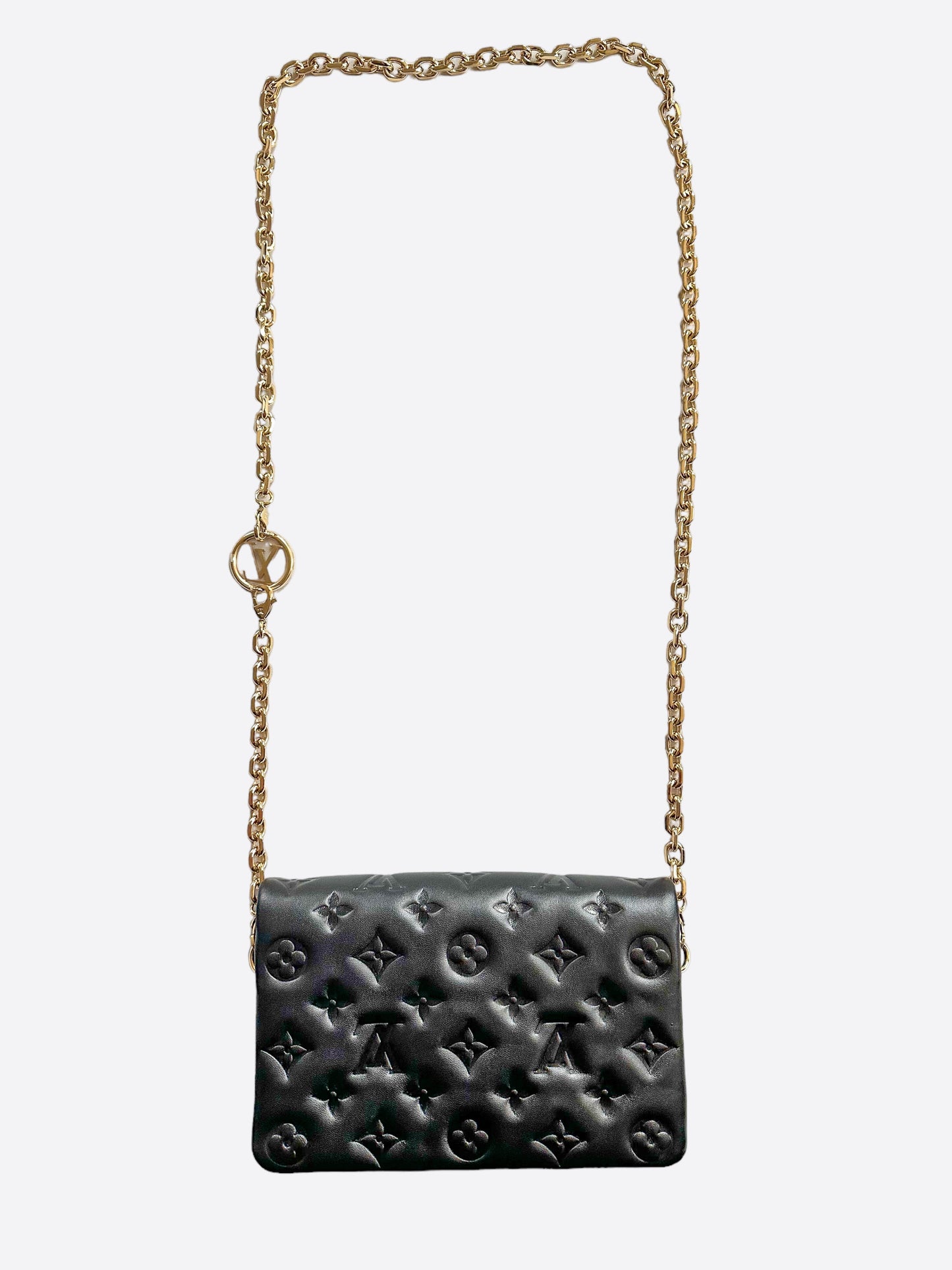 Louis Vuitton Black Monogram Pochette Coussins