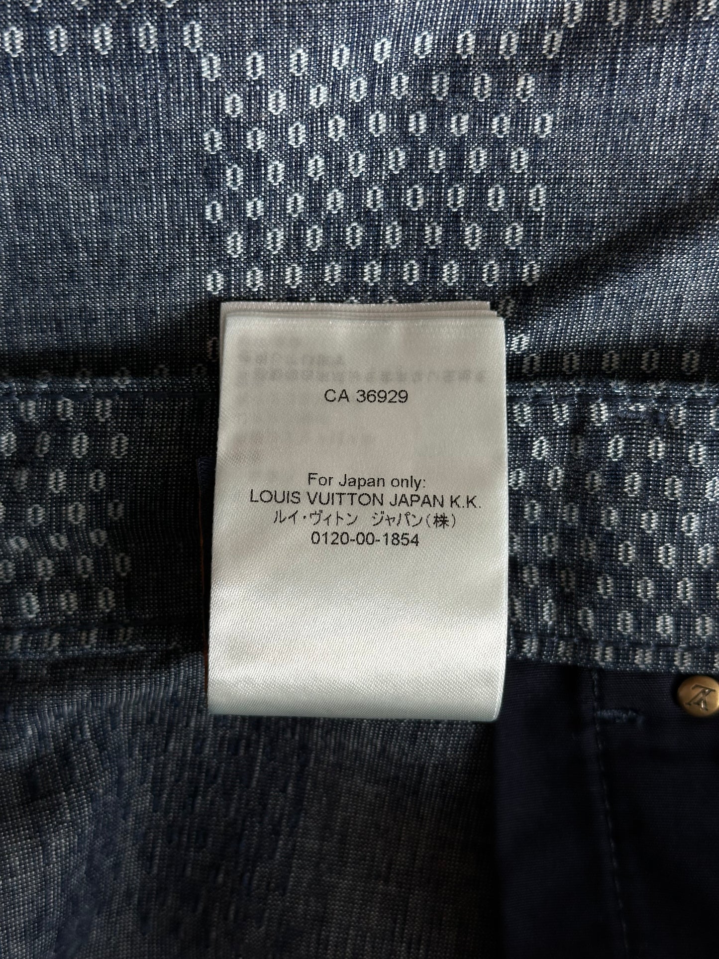 Louis Vuitton Blue Damier Denim Shorts