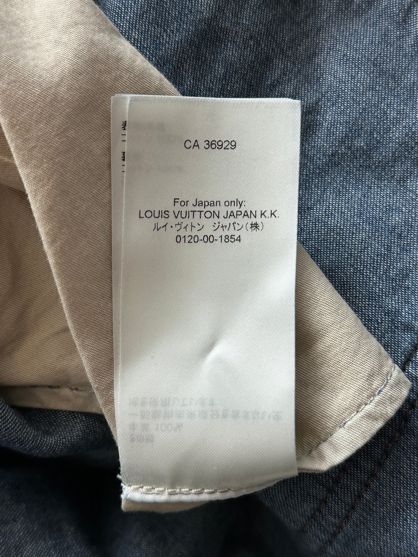 Louis Vuitton Blue Distressed Floral Monogram Flared Carpenter Jeans