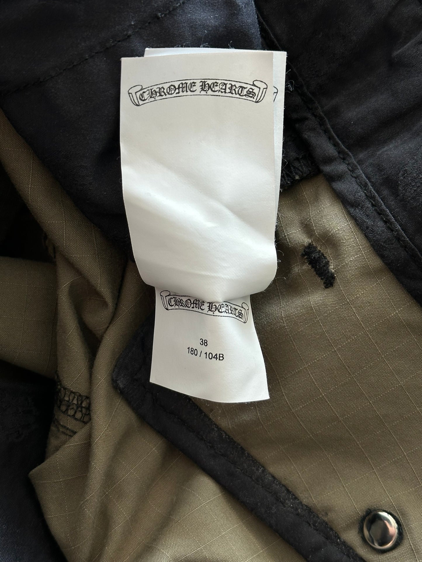 Chrome Hearts Green Camouflage Cargo Pants