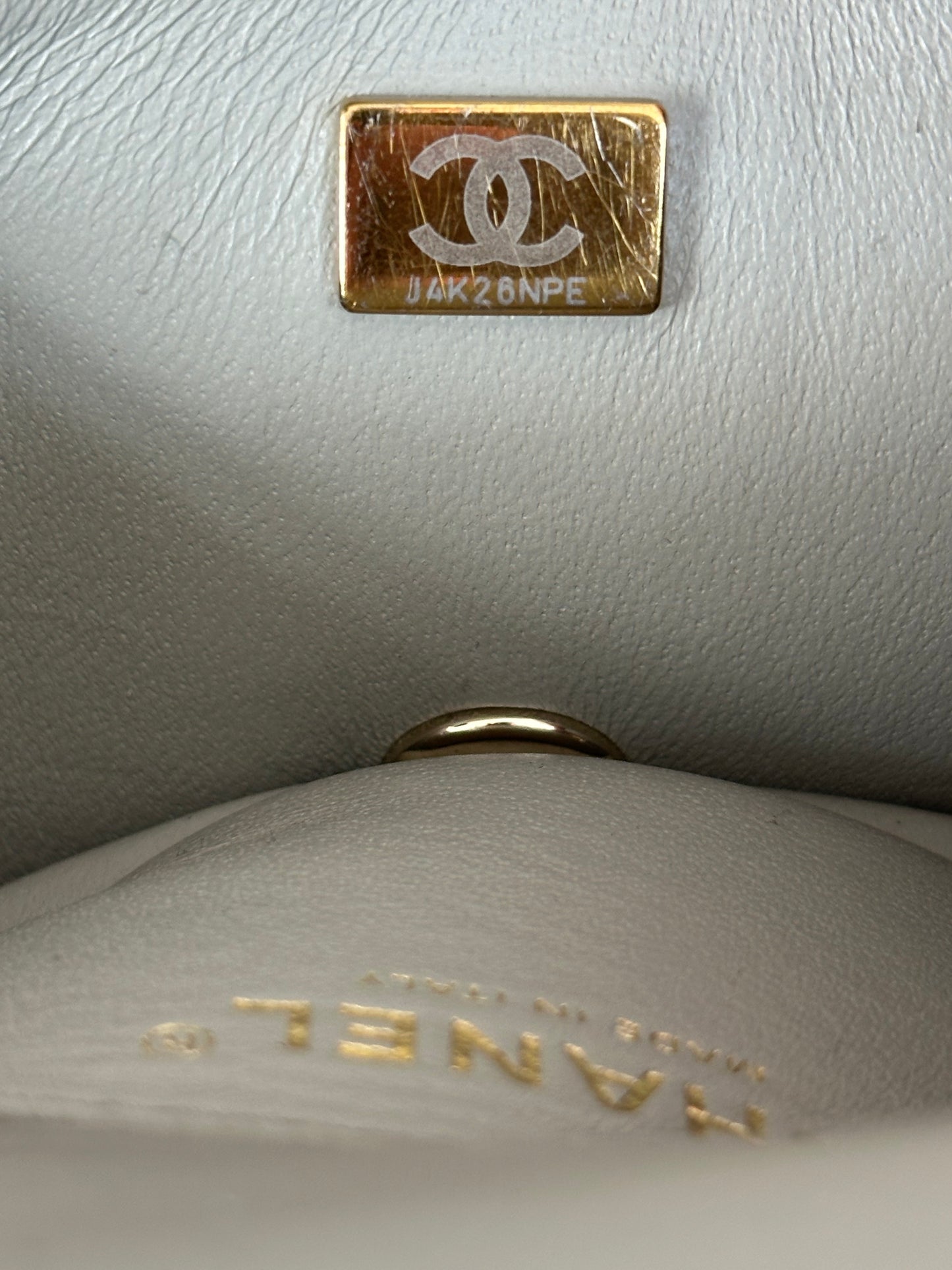 Chanel Grey Mini Rectangular Classic Flap Bag