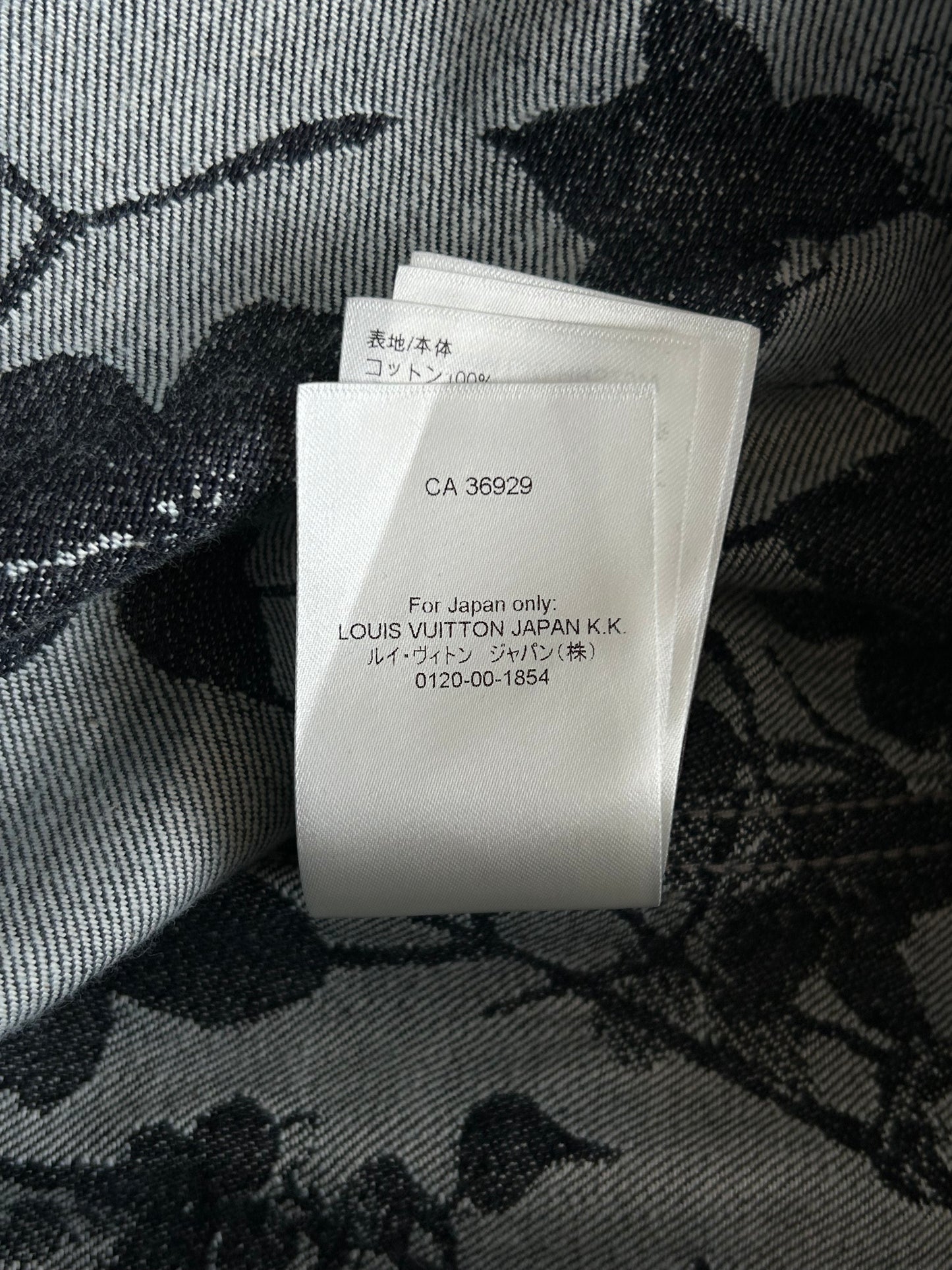 Louis Vuitton Blue & White Floral Monogram Denim Shirt