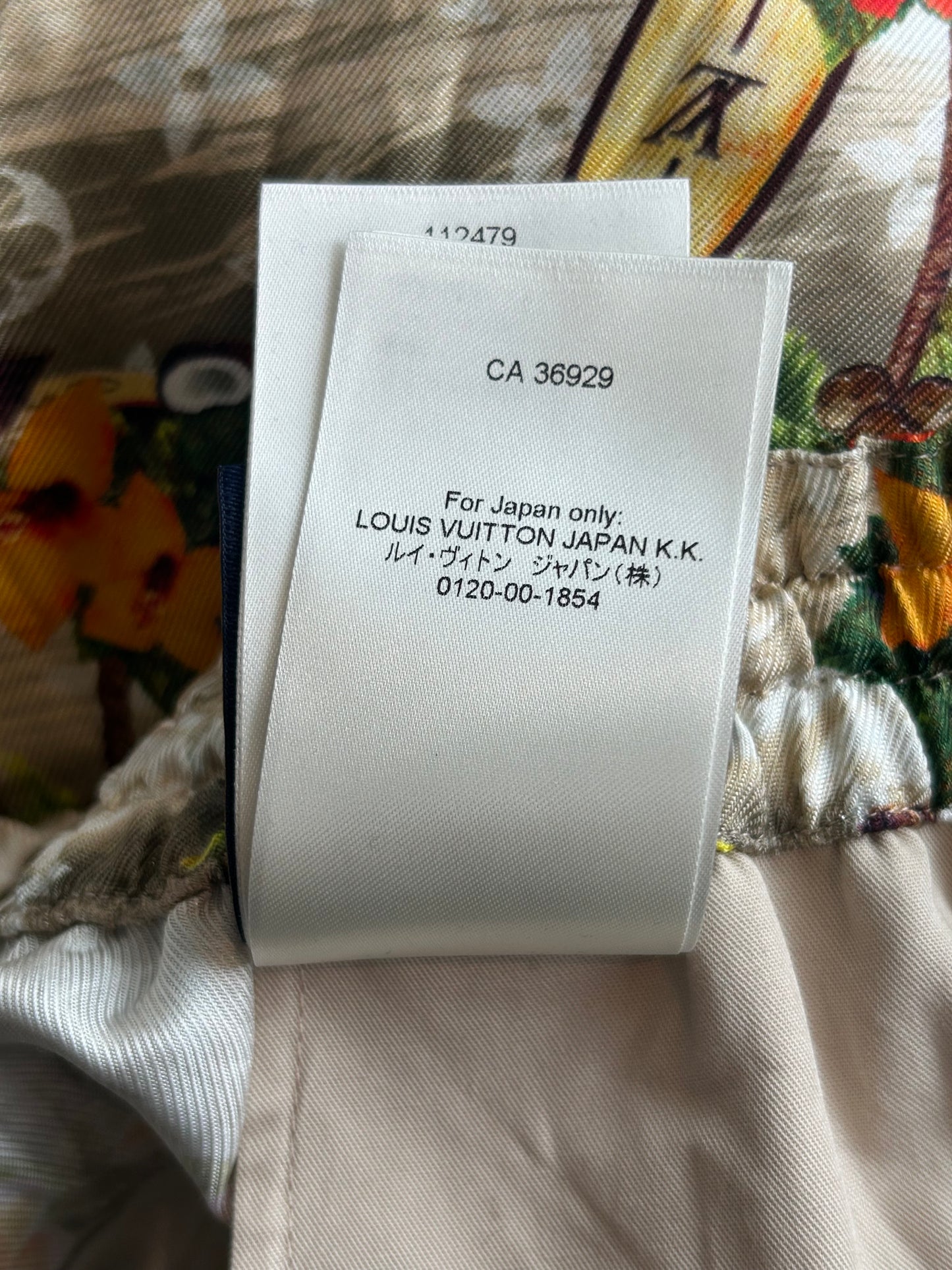 Louis Vuitton Beige Beach Monogram Silk Shorts