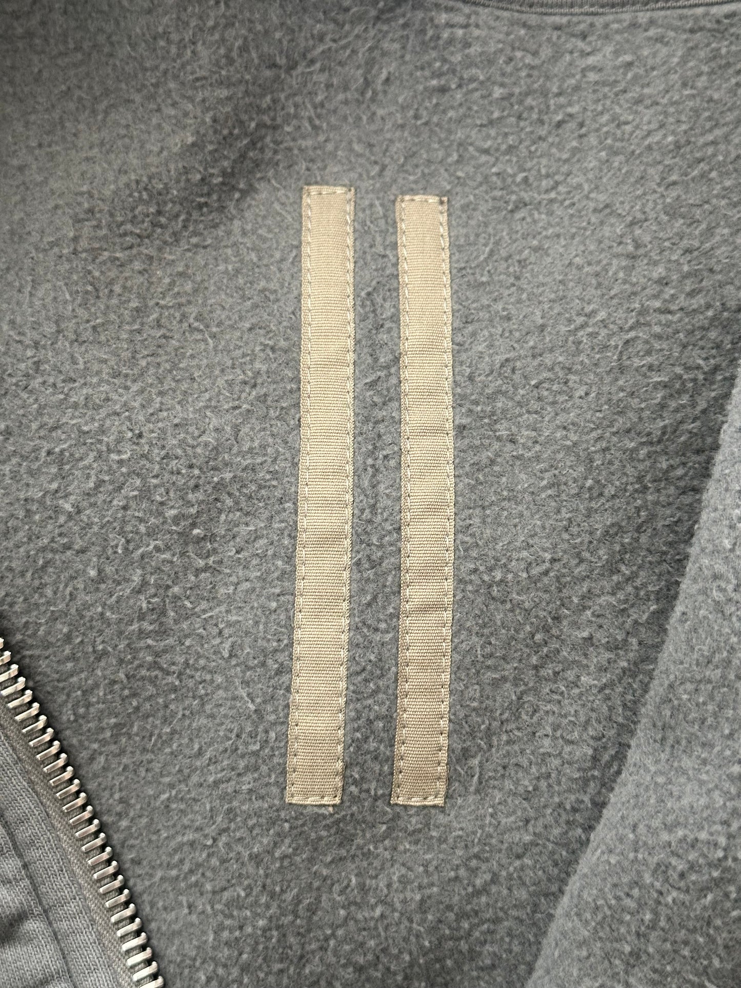 Rick Owens Grey Jason Zip Up Hoodie