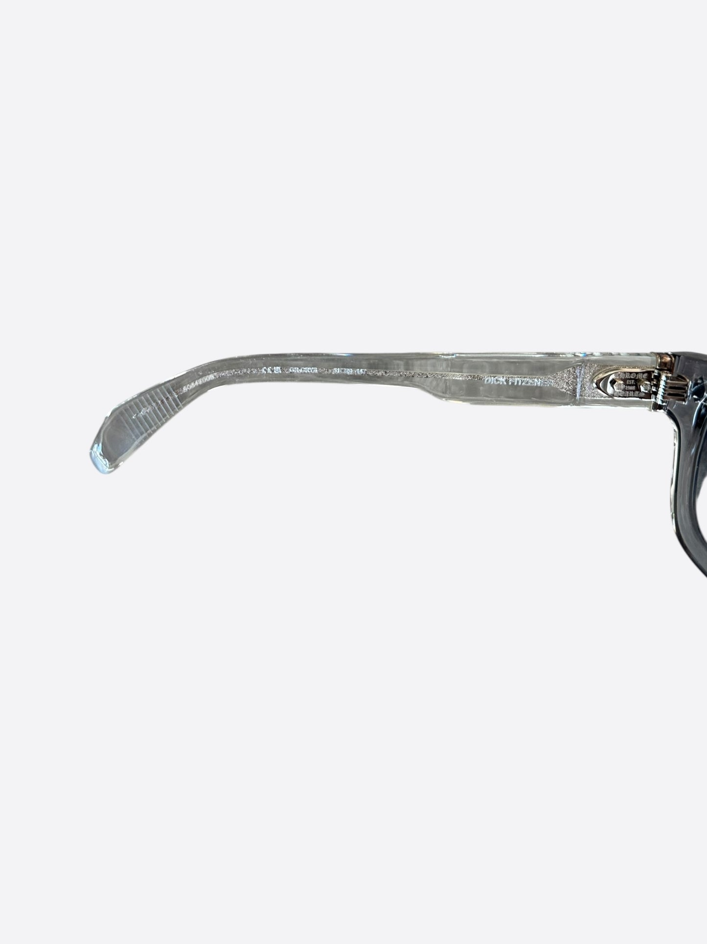 Chrome Hearts Clear & Silver Dick Fitzener Sunglasses