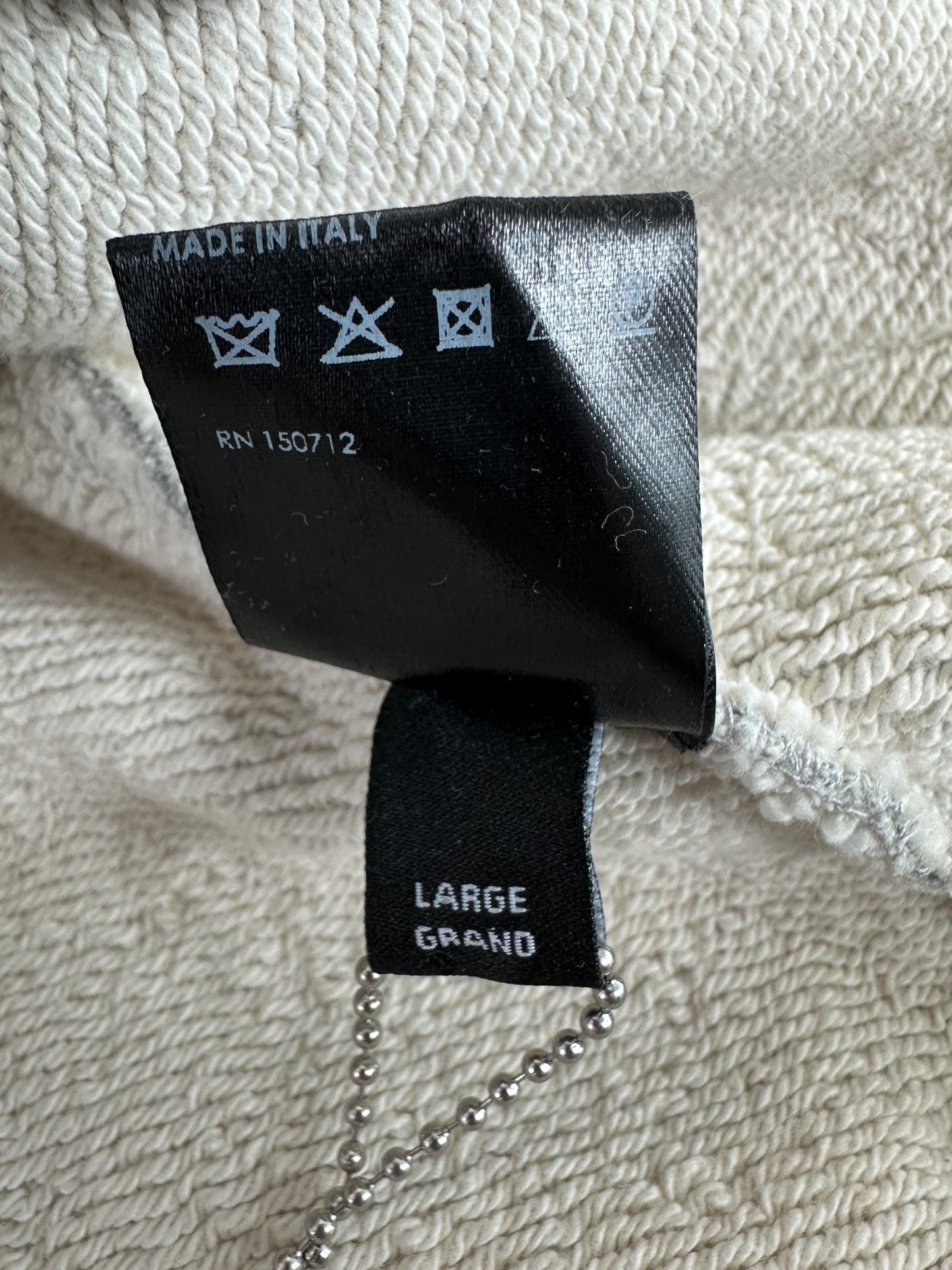 Amiri Wes Lang Grey Blood Graphic Hoodie