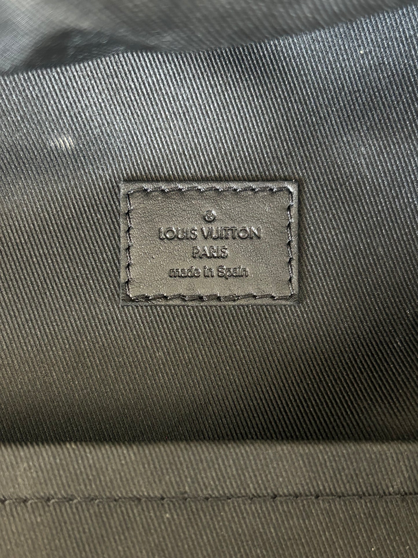 Louis Vuitton Black Shadow Monogram Racer Backpack