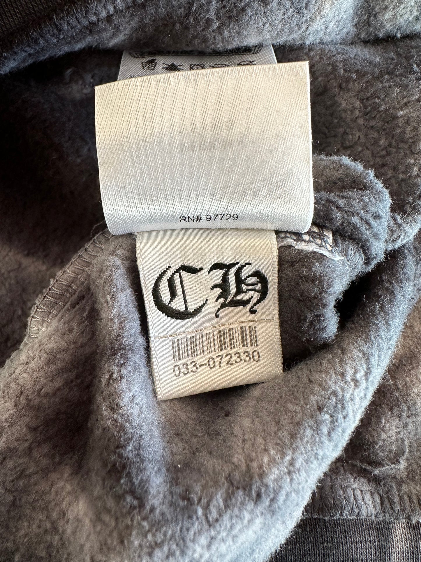 Chrome Hearts Black Tie-Dye Horseshoe Logo Hoodie