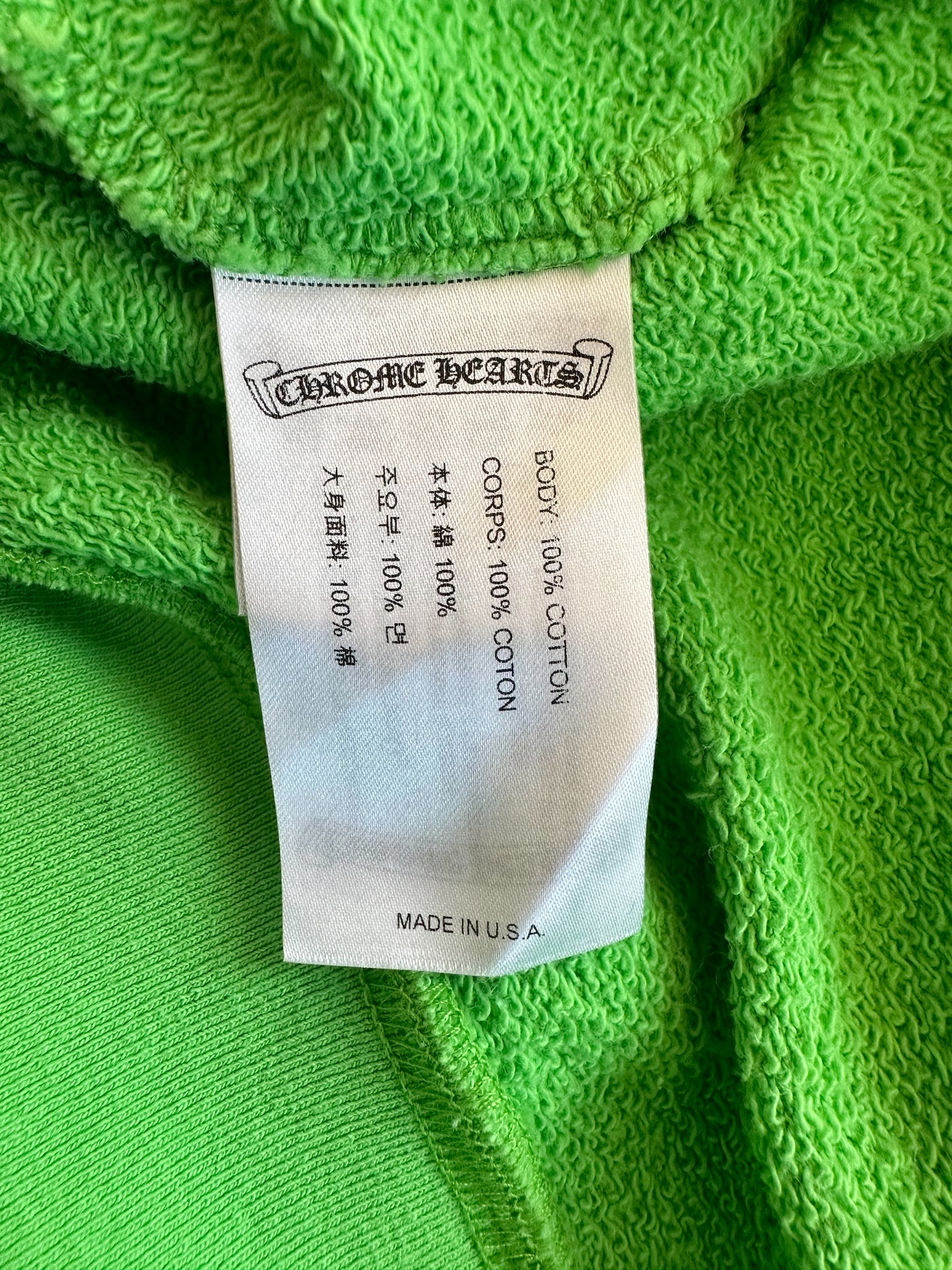 Chrome Hearts Green Sex Records Logo Sweater
