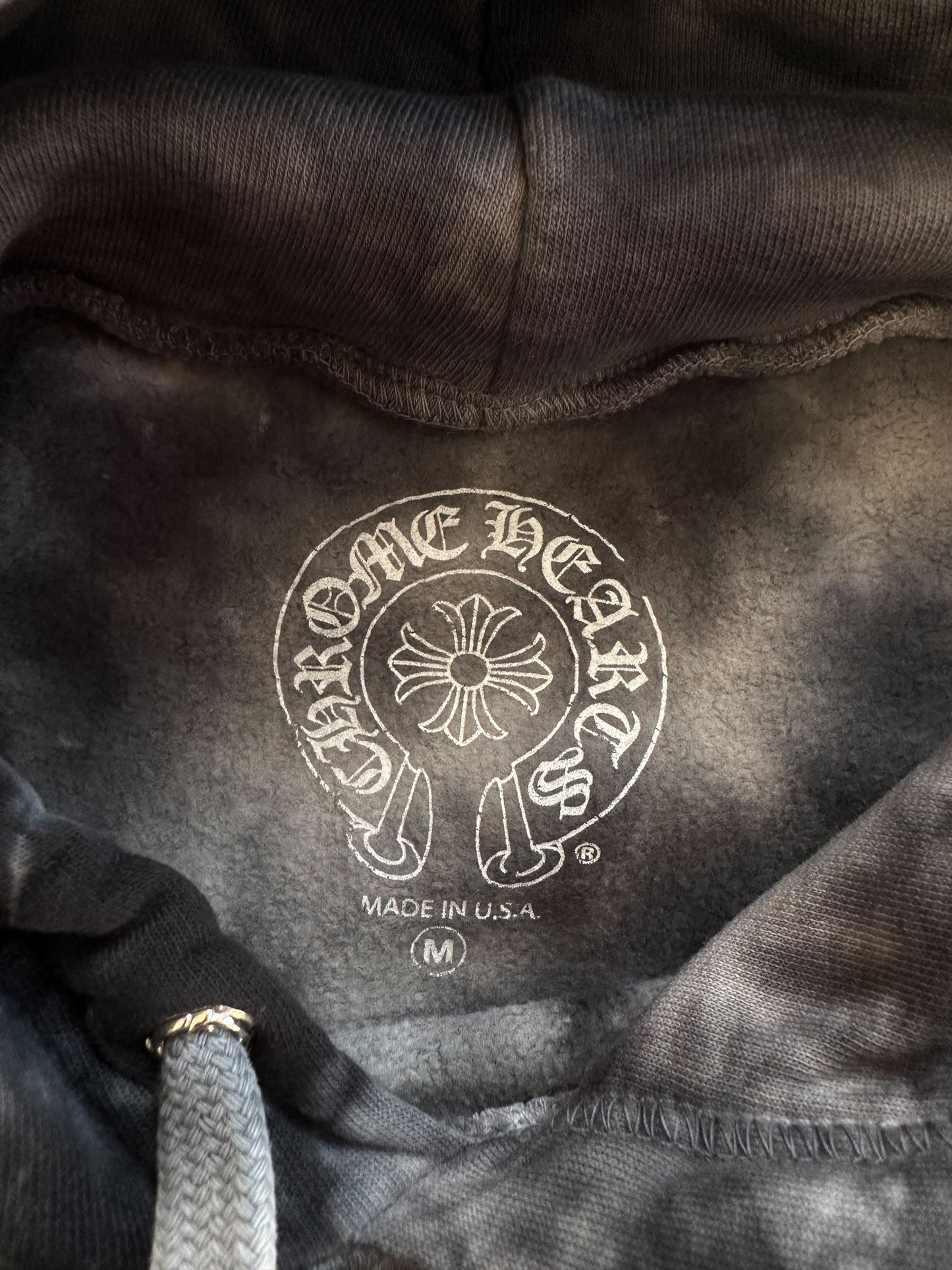 Chrome Hearts Black Tie-Dye Horseshoe Logo Hoodie