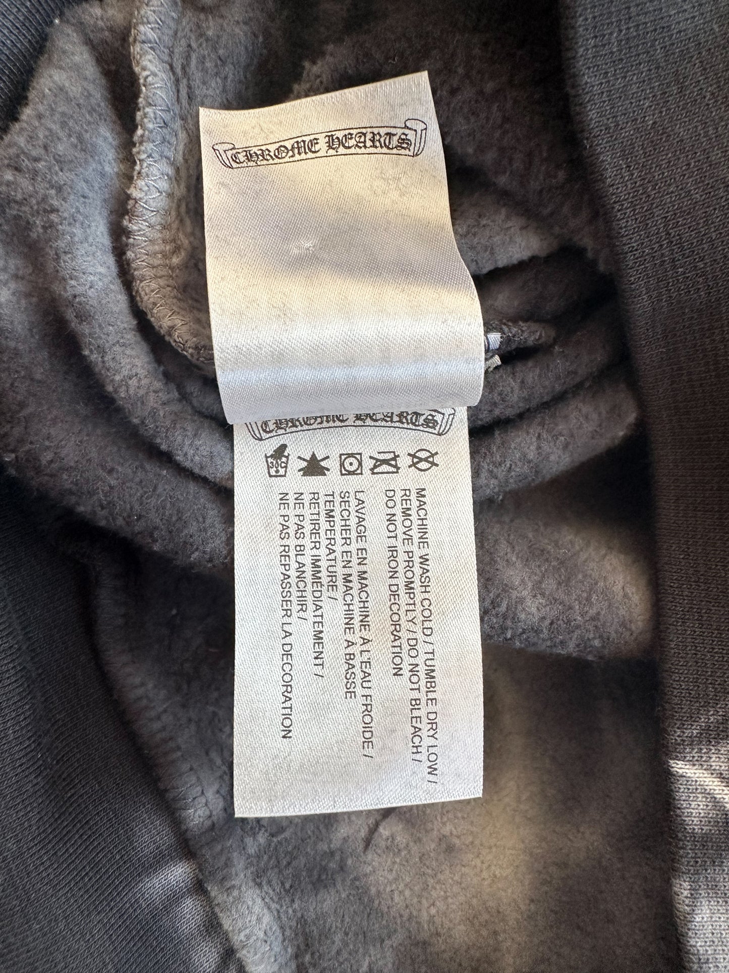 Chrome Hearts Black Tie-Dye Horseshoe Logo Hoodie