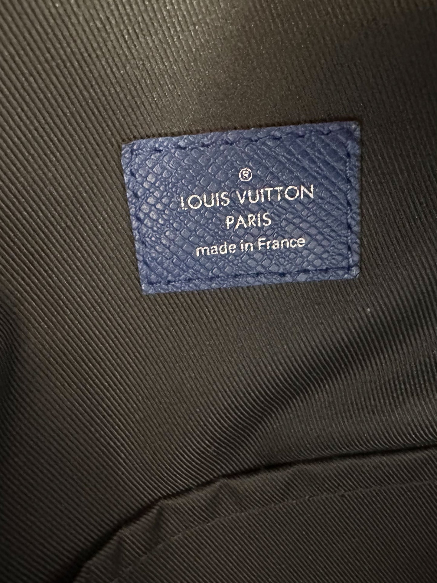 Louis Vuitton Blue Taigarama Monogram Discovery Backpack