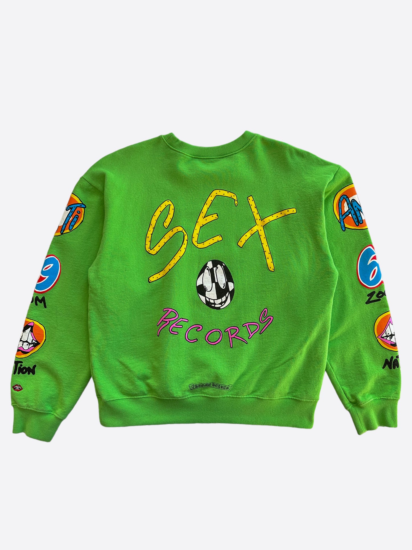 Chrome Hearts Green Sex Records Logo Sweater
