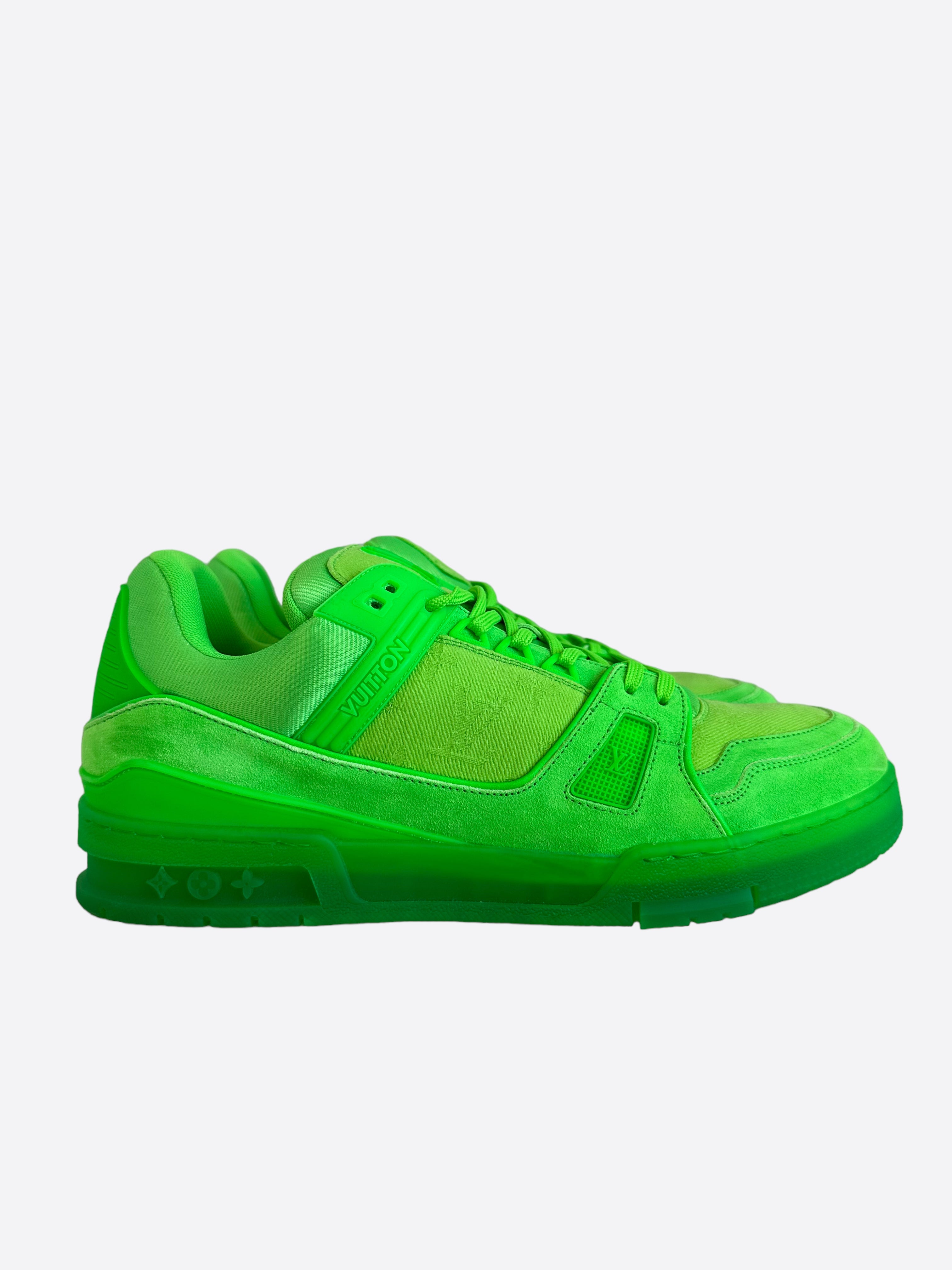 Louis Vuitton Neon Green Monogram Trainers – Savonches