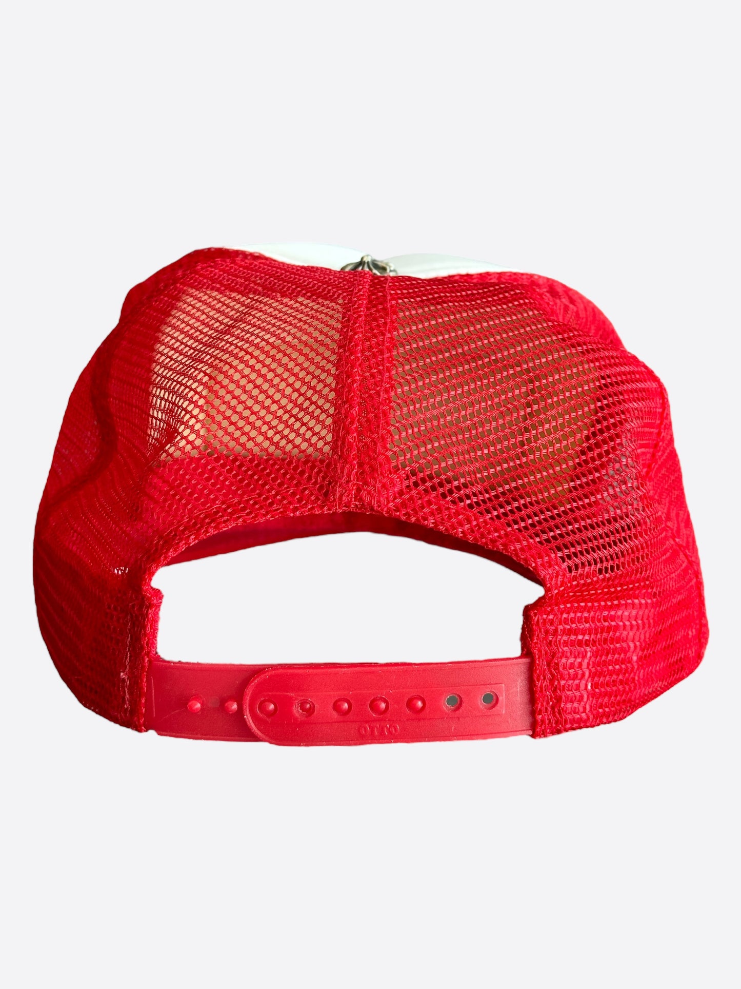 Chrome Hearts Red & White Trucker Hat