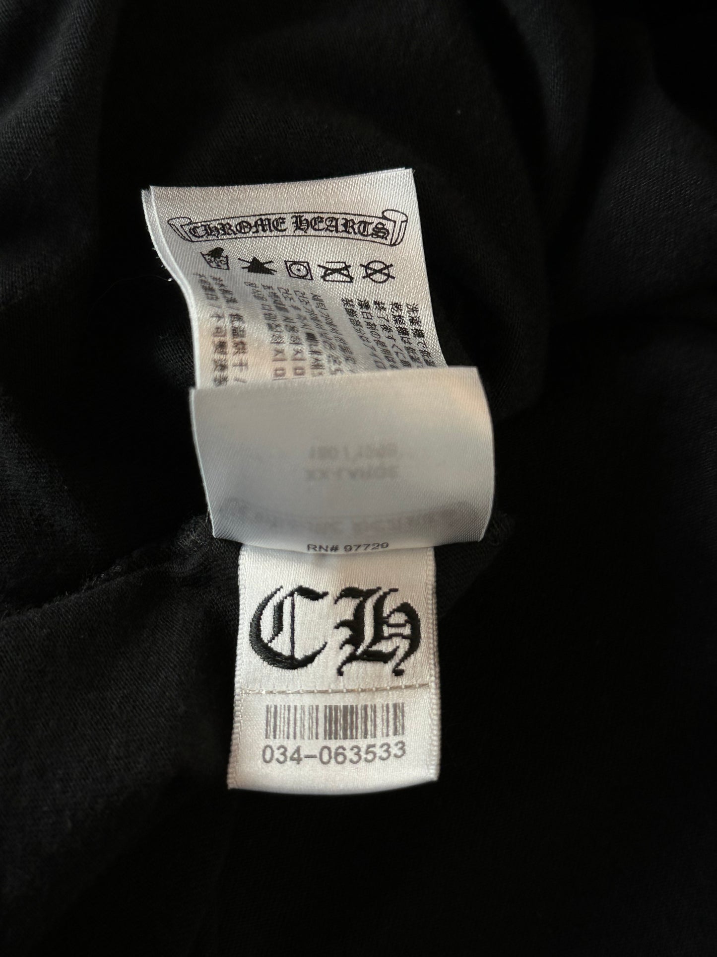 Chrome Hearts Black & Pink Foti Graphic T-Shirt