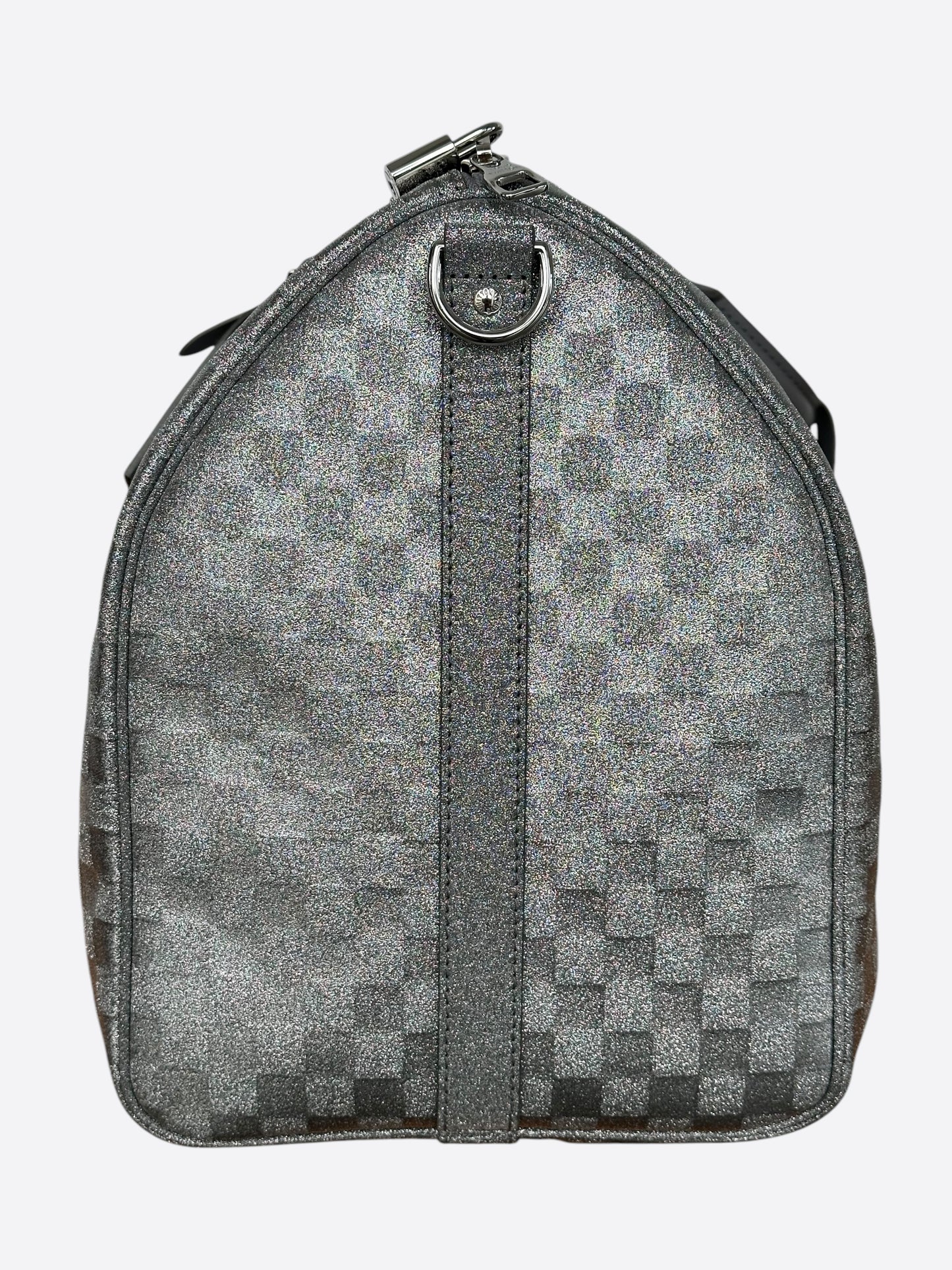Louis Vuitton Silver Damier Glitter Keepall 50