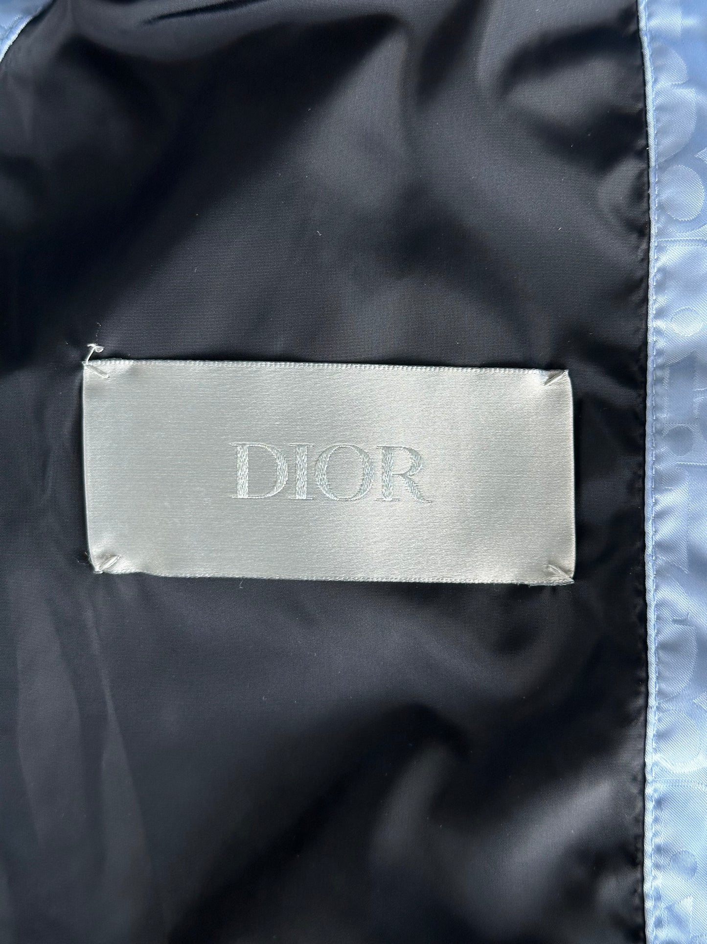 Dior Blue Oblique Puffer Vest