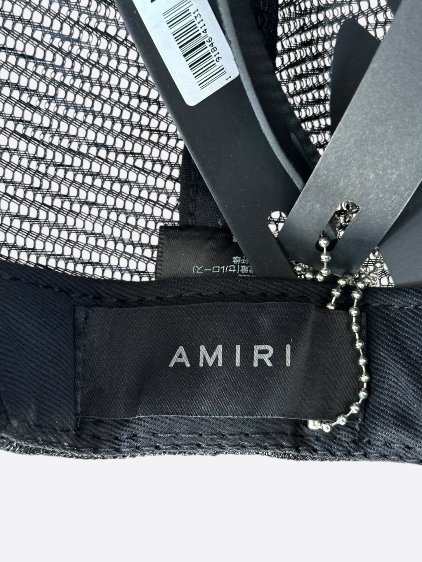 Amiri Purple & Black MA Logo Trucker Hat