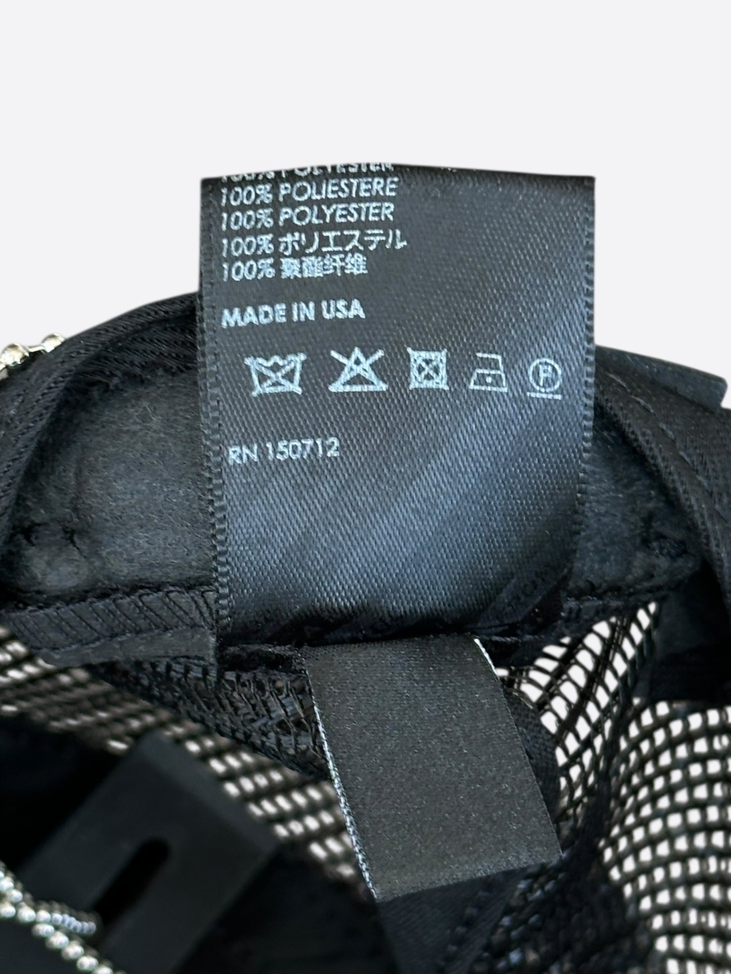 Amiri Black & Blue Core Logo Trucker Hat