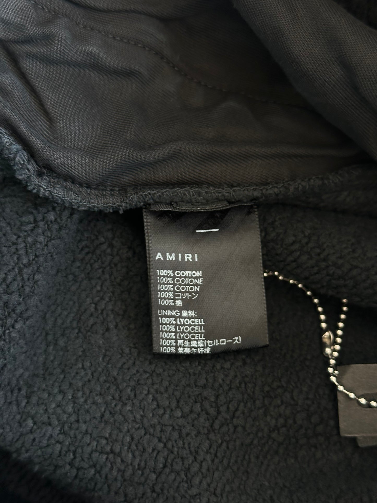 Amiri Black & White Tiger Logo Shorts