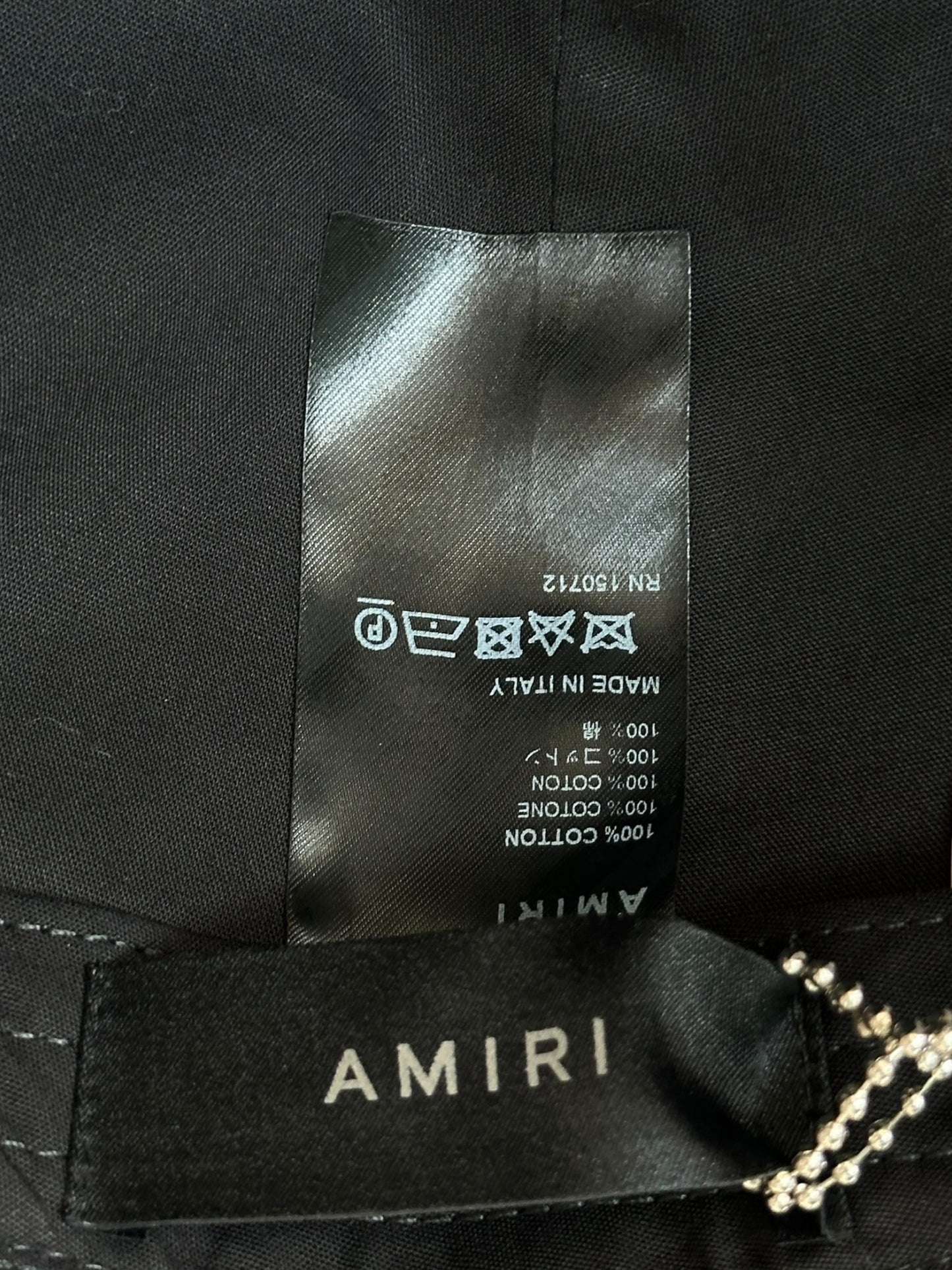Amiri Black & White Baroque Logo Hat