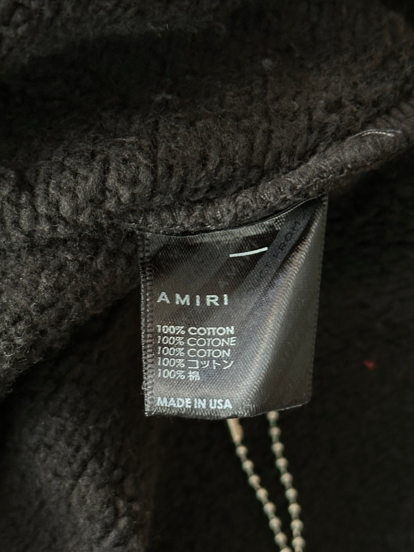 Amiri Black & White Hockey Logo Sweater