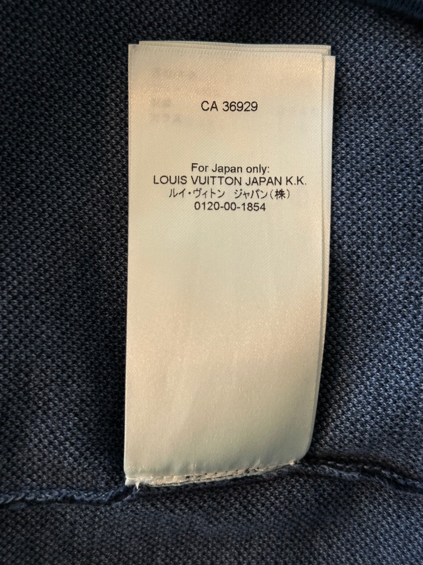 Louis Vuitton Grey & White Damier LV Crystal Embellished T-Shirt