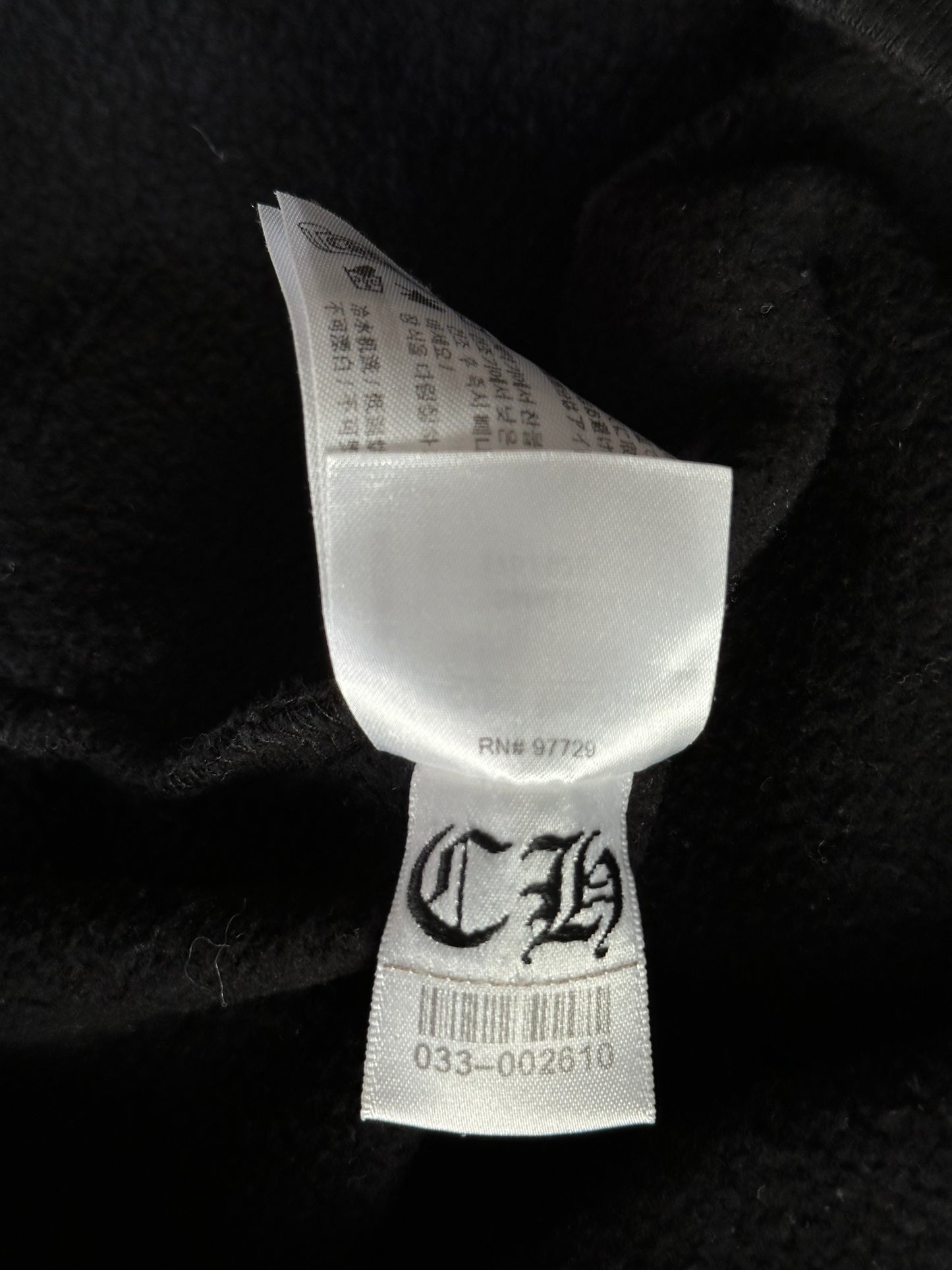 Chrome Hearts Black & White Horseshoe Logo Sweater