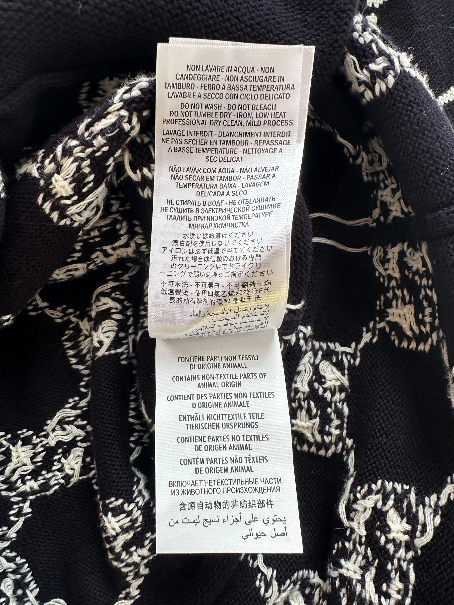 Gucci Navy & White GG Monogram Cardigan Sweater