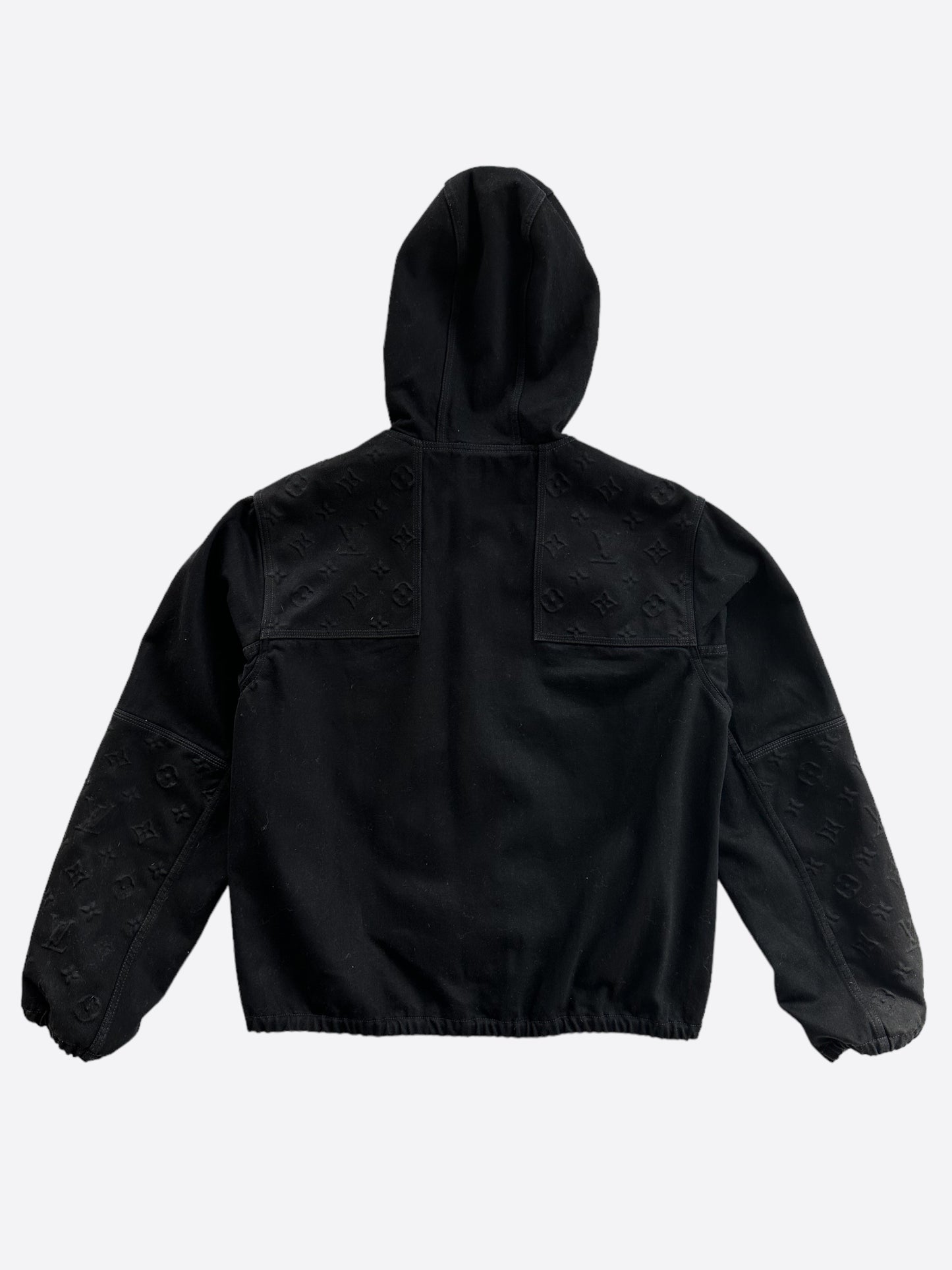 Louis Vuitton Black Monogram Carpenter Hooded Jacket