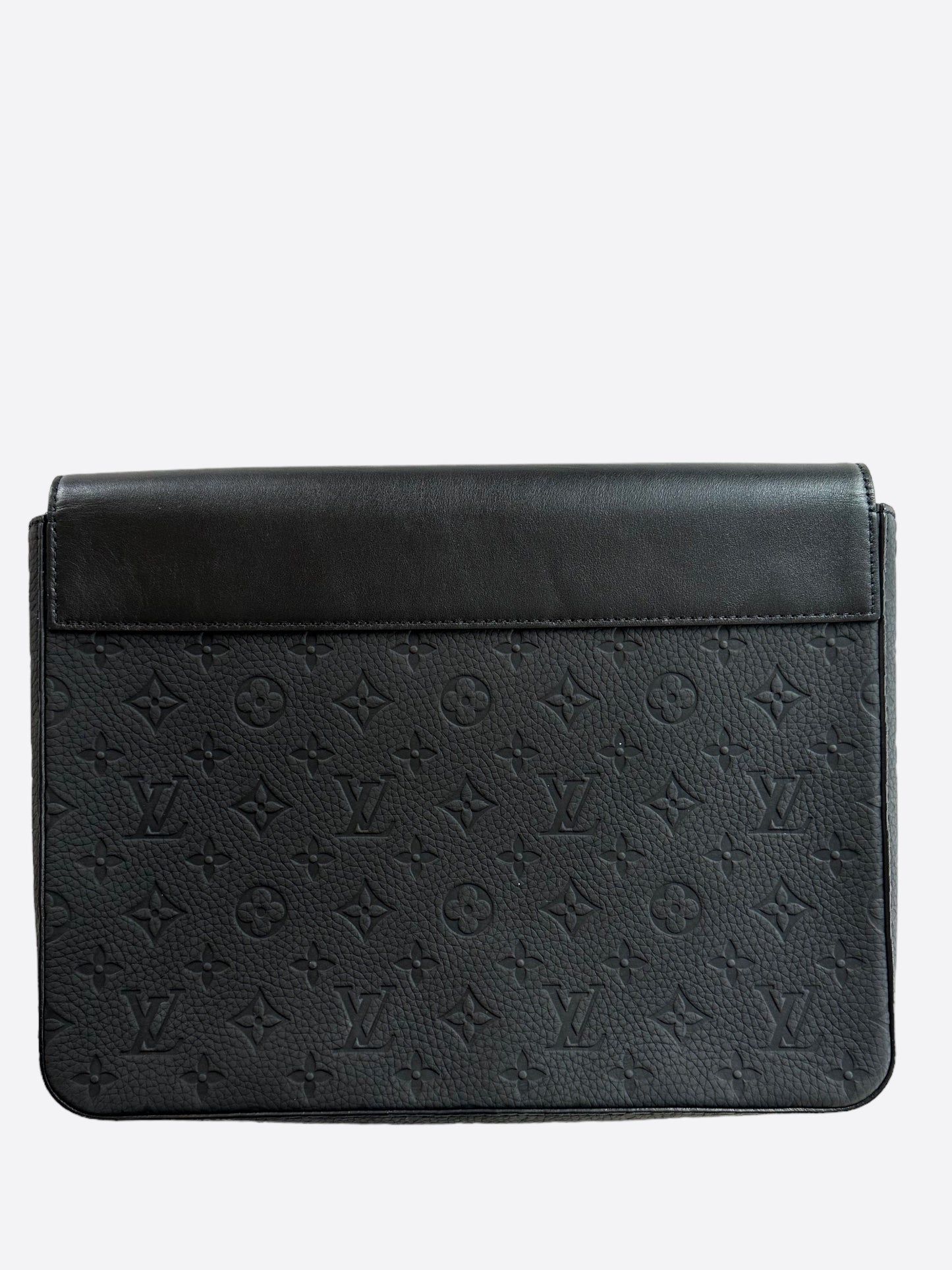 Louis Vuitton Black Taurillon Monogram Pochette Steamer