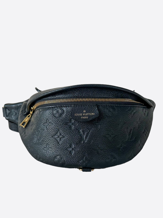 Louis Vuitton Black Empreinte Leather Monogram Bumbag