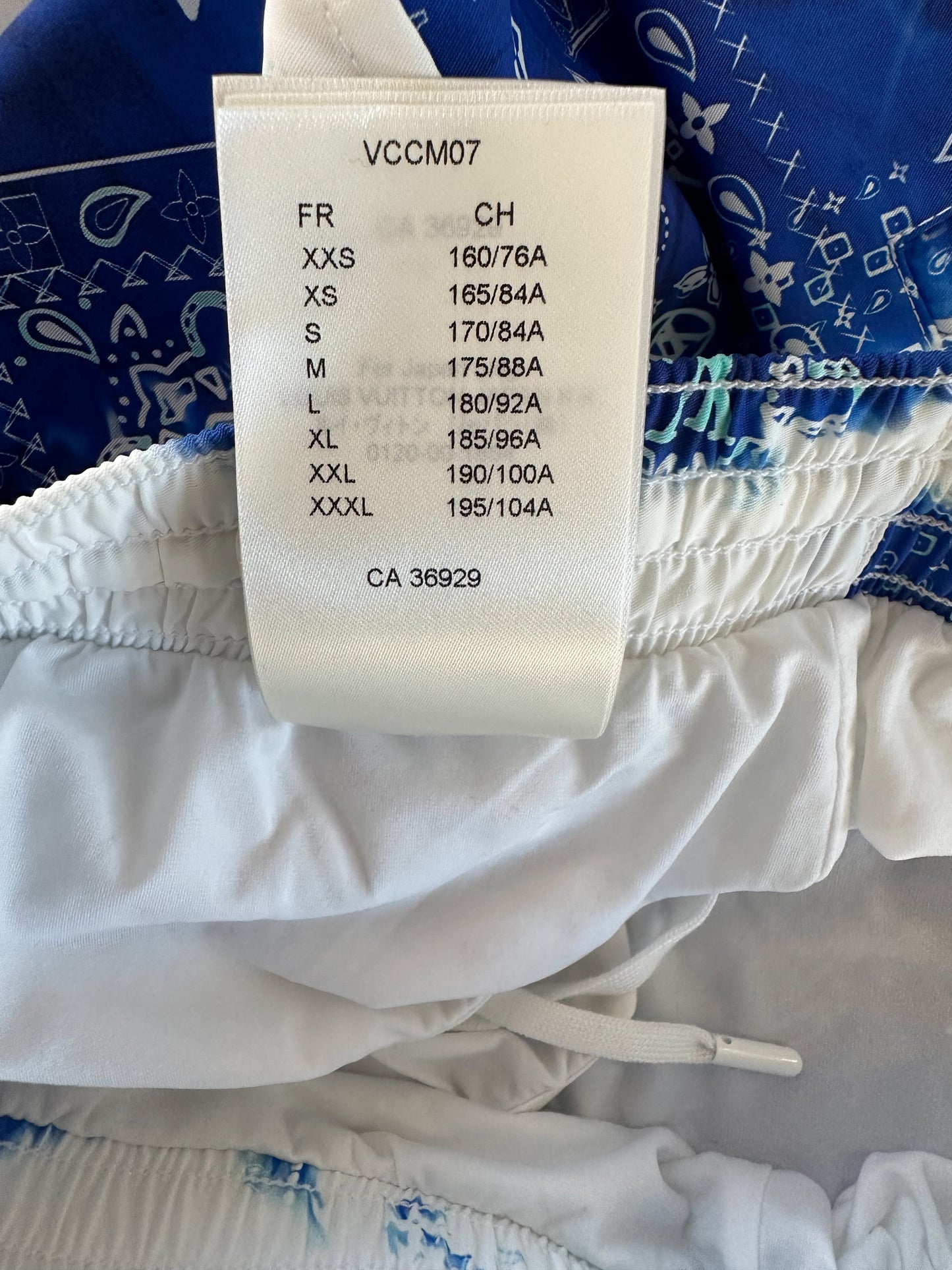 Louis Vuitton Blue Monogram Bandana Swimshorts