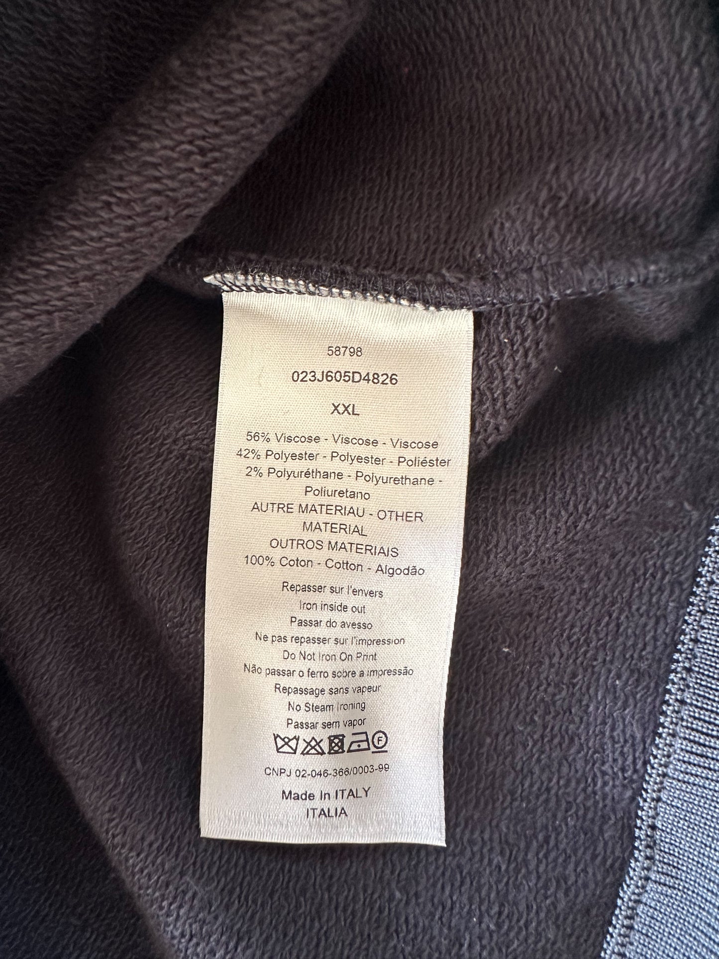 Dior Daniel Arsham Blue Embossed Metallic Logo Hoodie