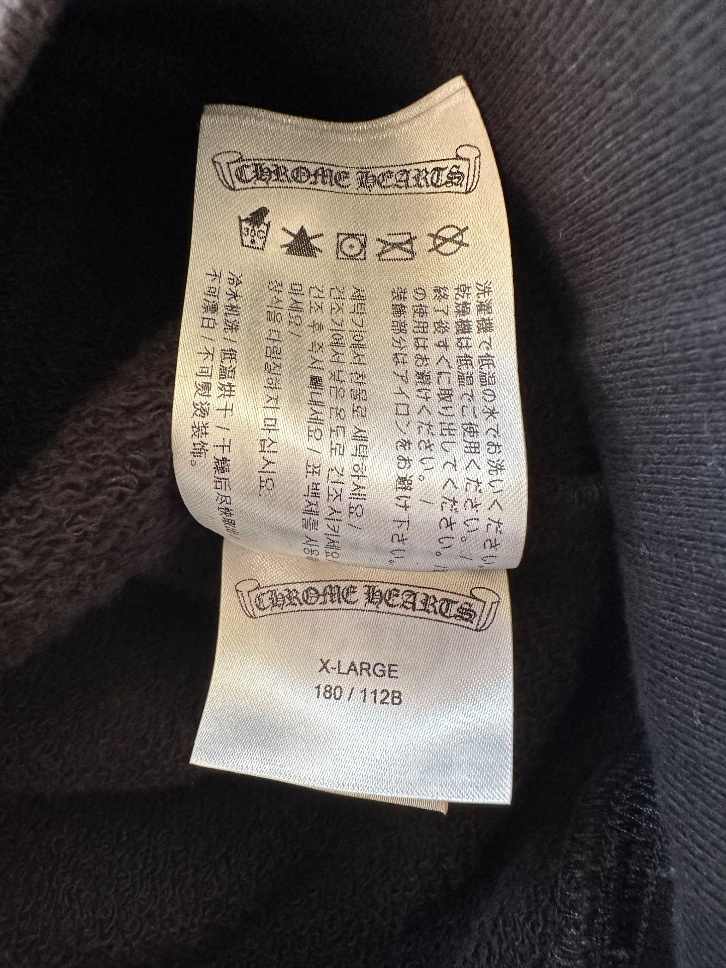 Chrome Hearts Black Matty Boy Chomper Hoodie