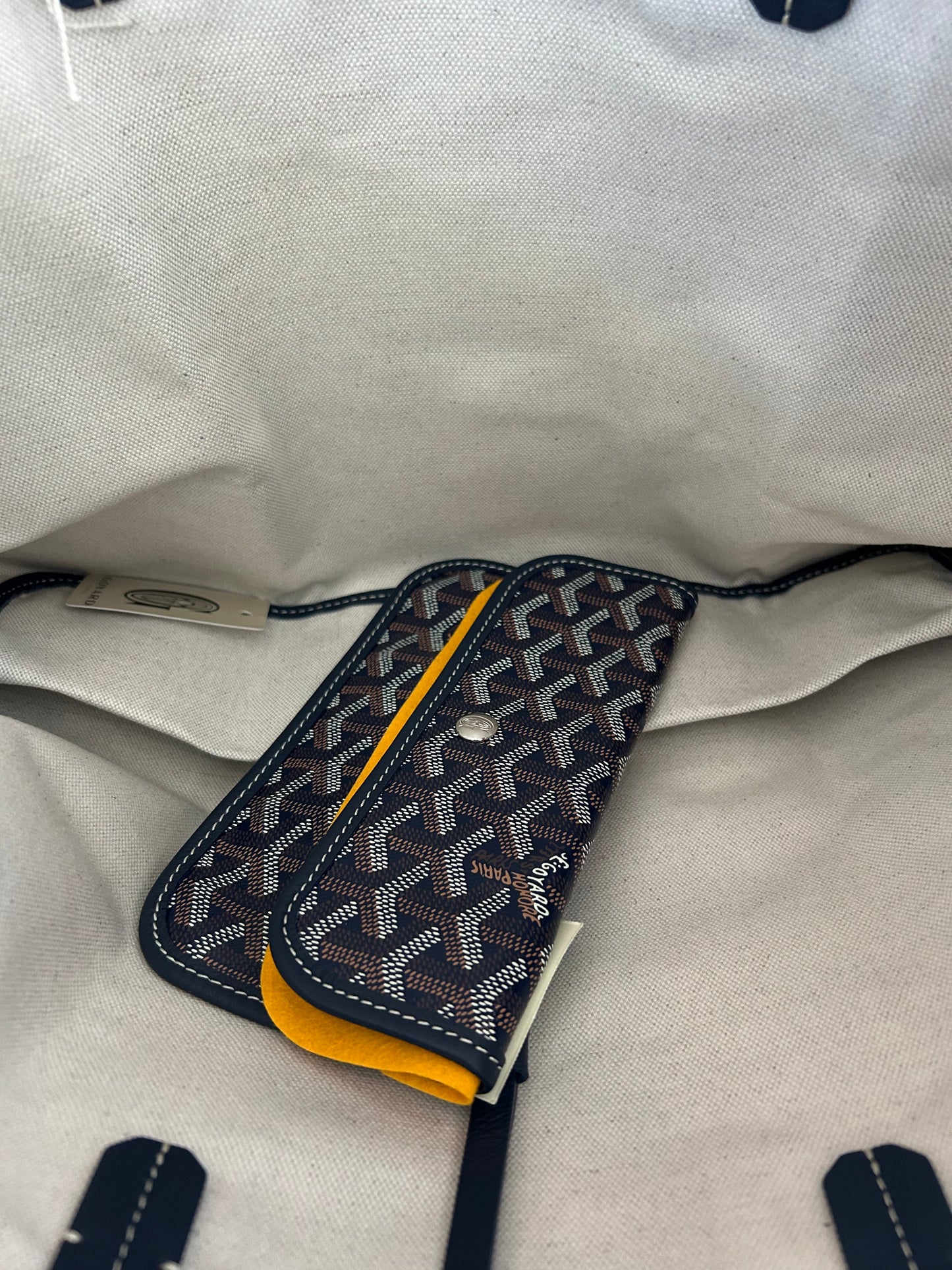 Goyard Navy St. Louis Tote Bag