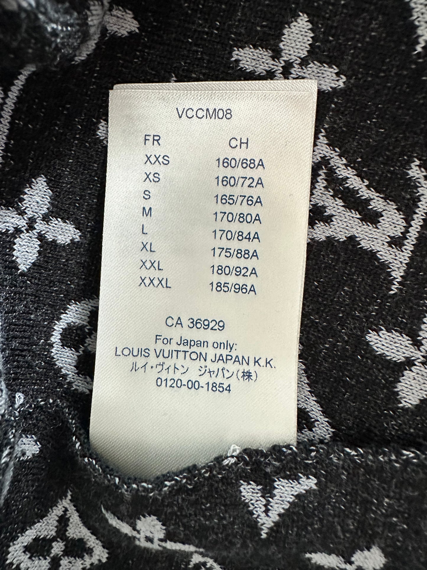 Louis Vuitton Black & White Monogram Reversible Bomber Jacket