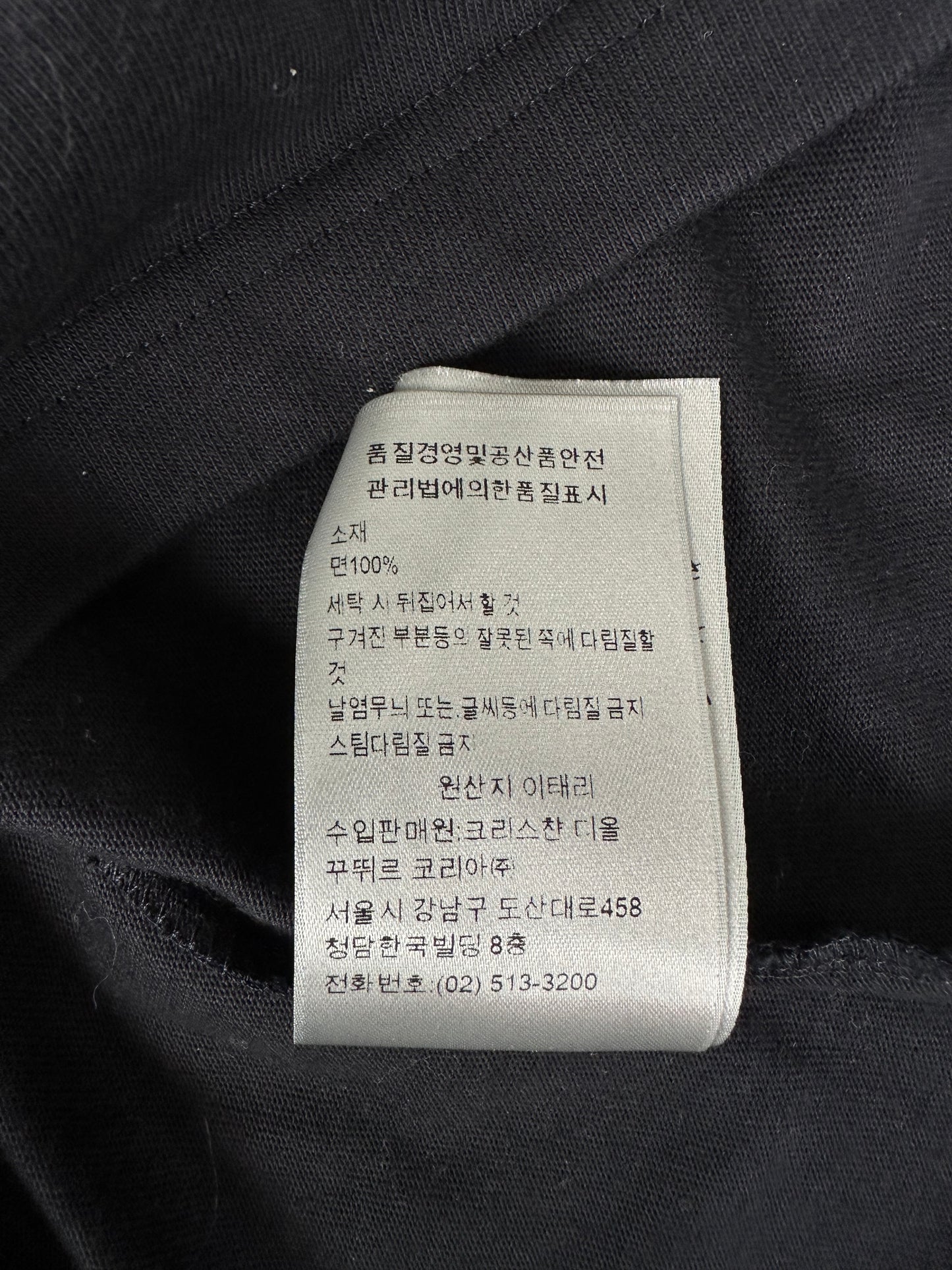 Dior Navy Oblique Sleeve Longsleeve T-Shirt