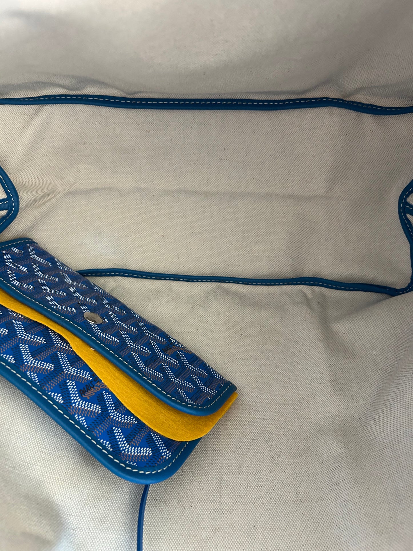 Goyard Blue St. Louis Tote Bag