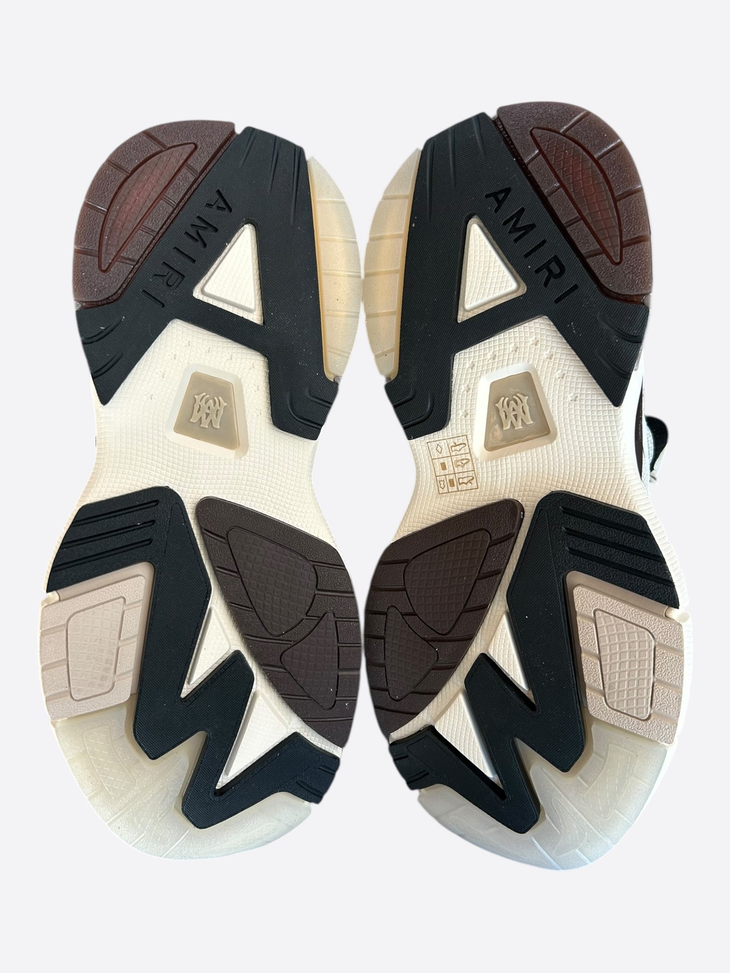 Amiri White & Brown MA Logo Runners