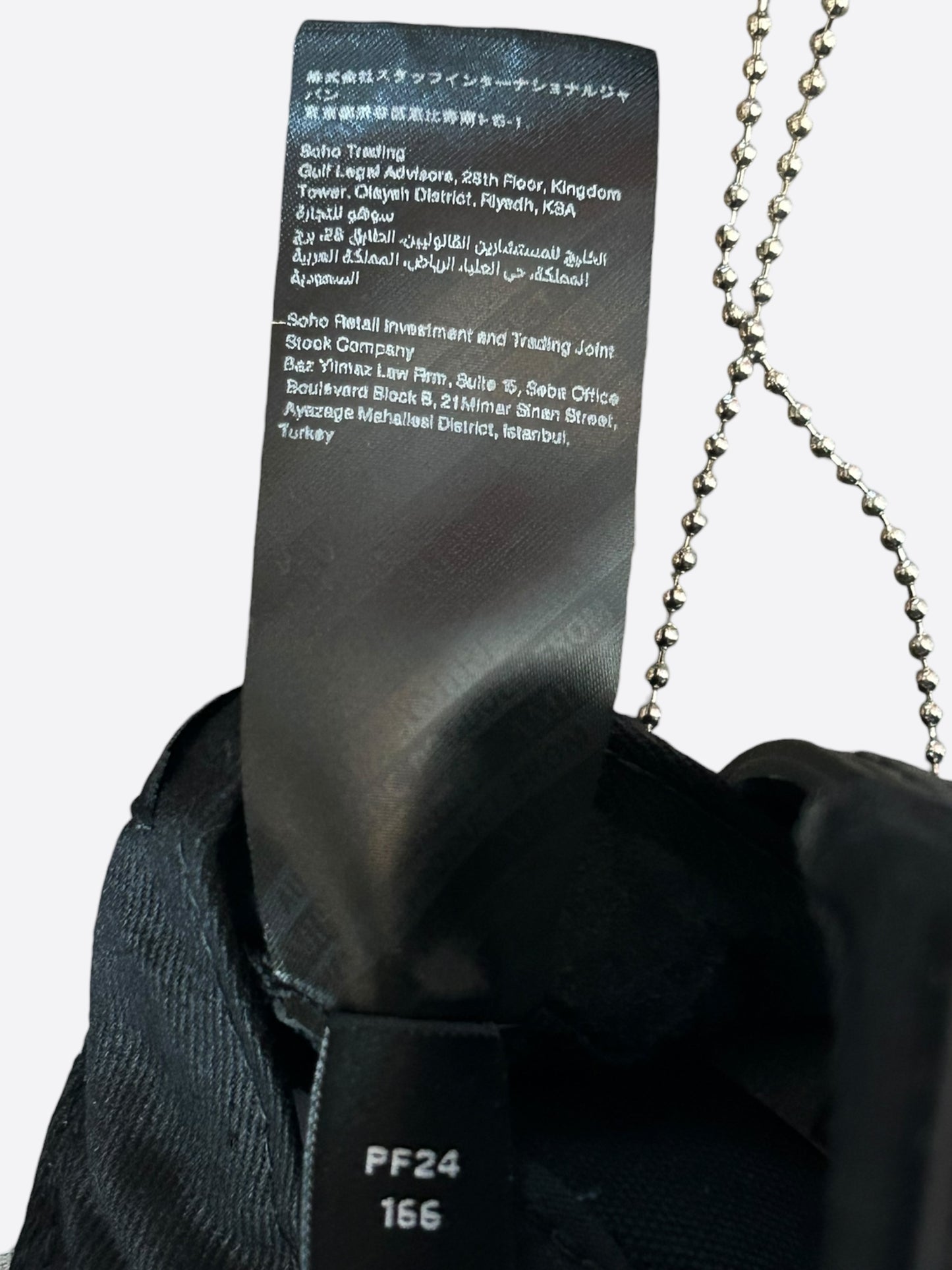 Amiri Black & Grey MA Logo Trucker Hat