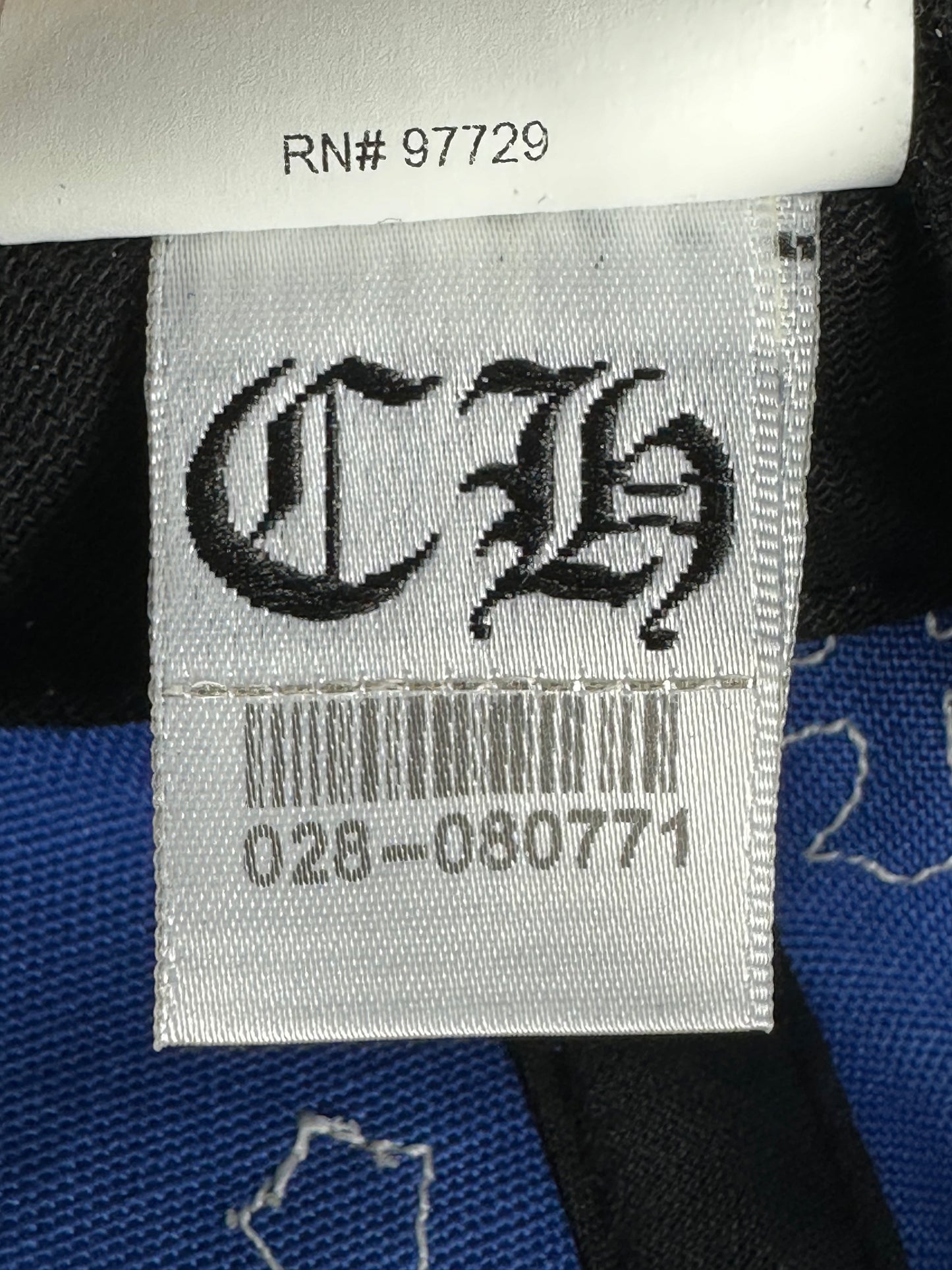 Chrome Hearts Blue & White Cross Patch Hat