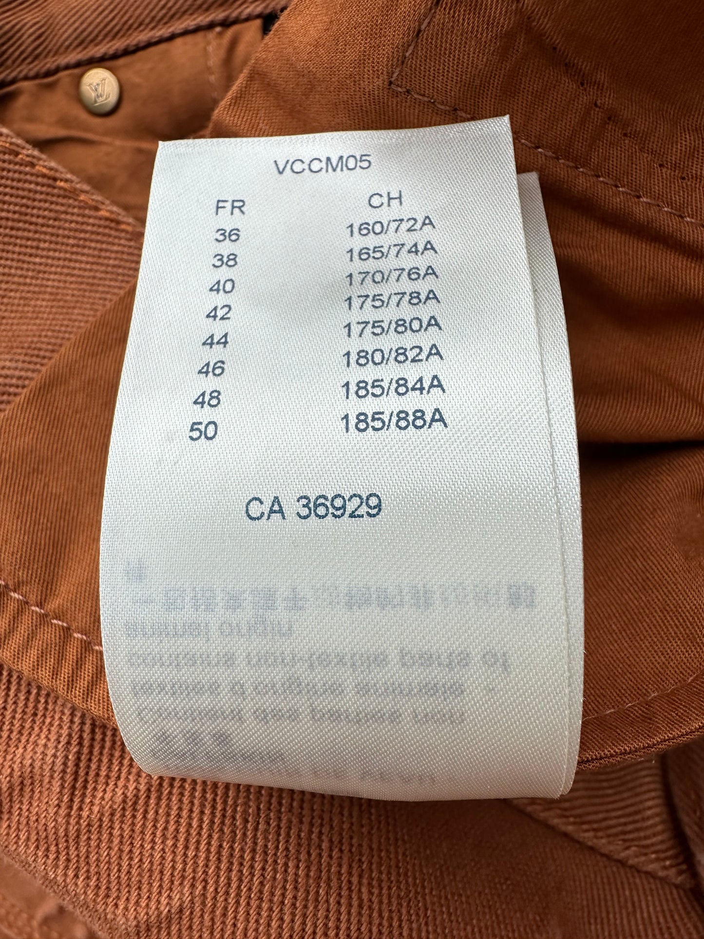 Louis Vuitton Brown Embossed Monogram Carpenter Pants